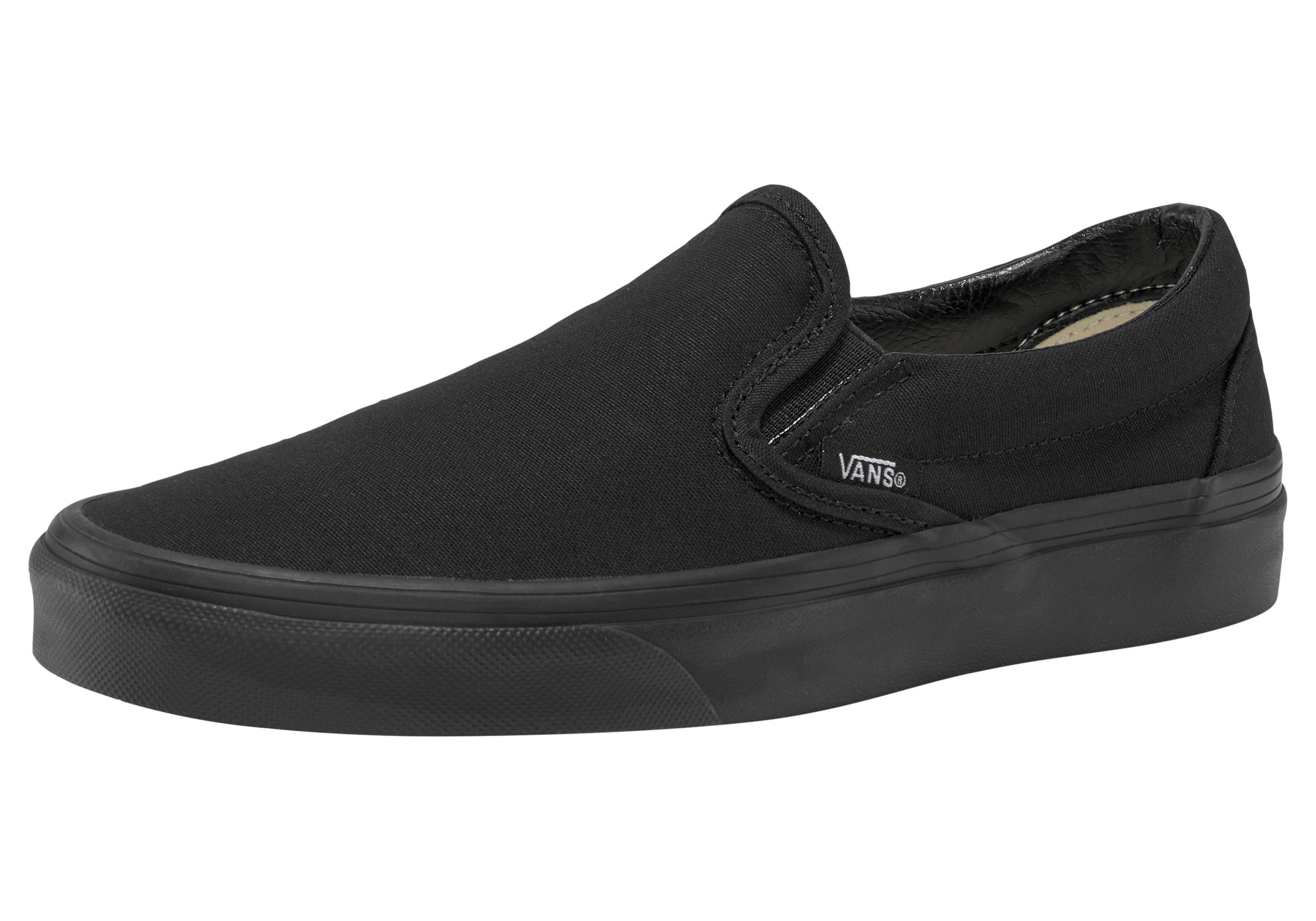 Vans Classic Slip-On Slip-On Sneaker aus textilem Canvas-Material,  Rutschhemmende Gummiaußensohle für sicheren Halt