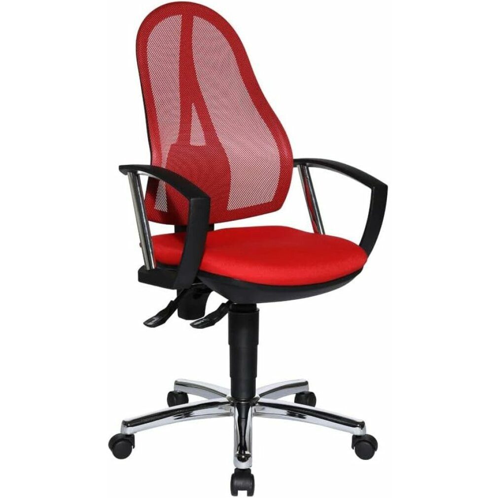 TOPSTAR Bürostuhl Bürostuhl Open Point P Plus, OP79A G21 rot, chrom Stoff