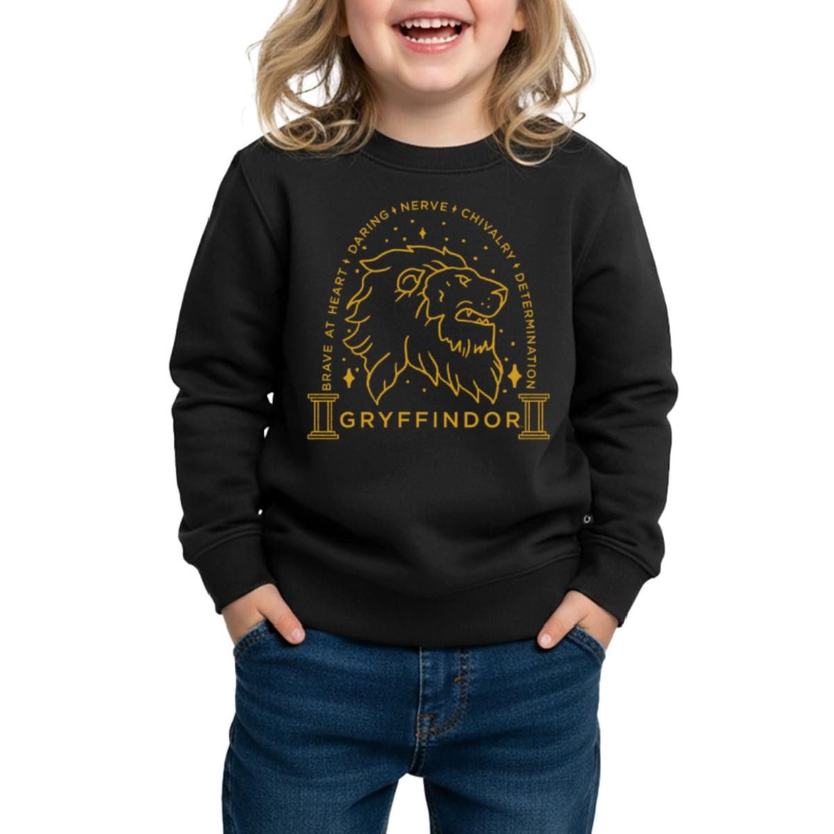 Spreadshirt Sweatshirt Harry Potter Gryffindor Löwe Kinder Premium Pullover (1-tlg)
