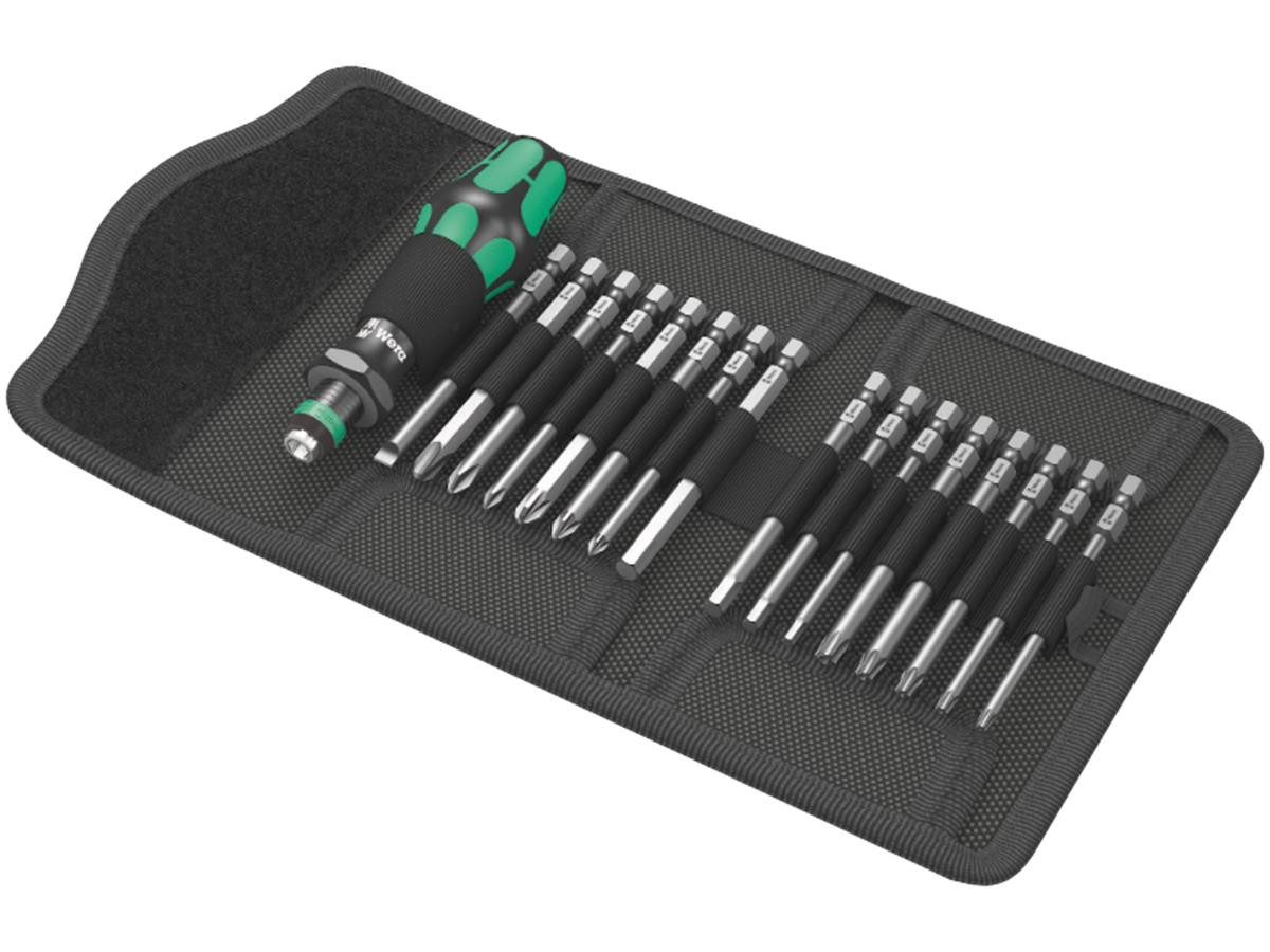 Wera Отвертки Kraftform Kompakt 60, 17-teilig, Für hand- und maschinenbetätigte Verschraubungen geeignet