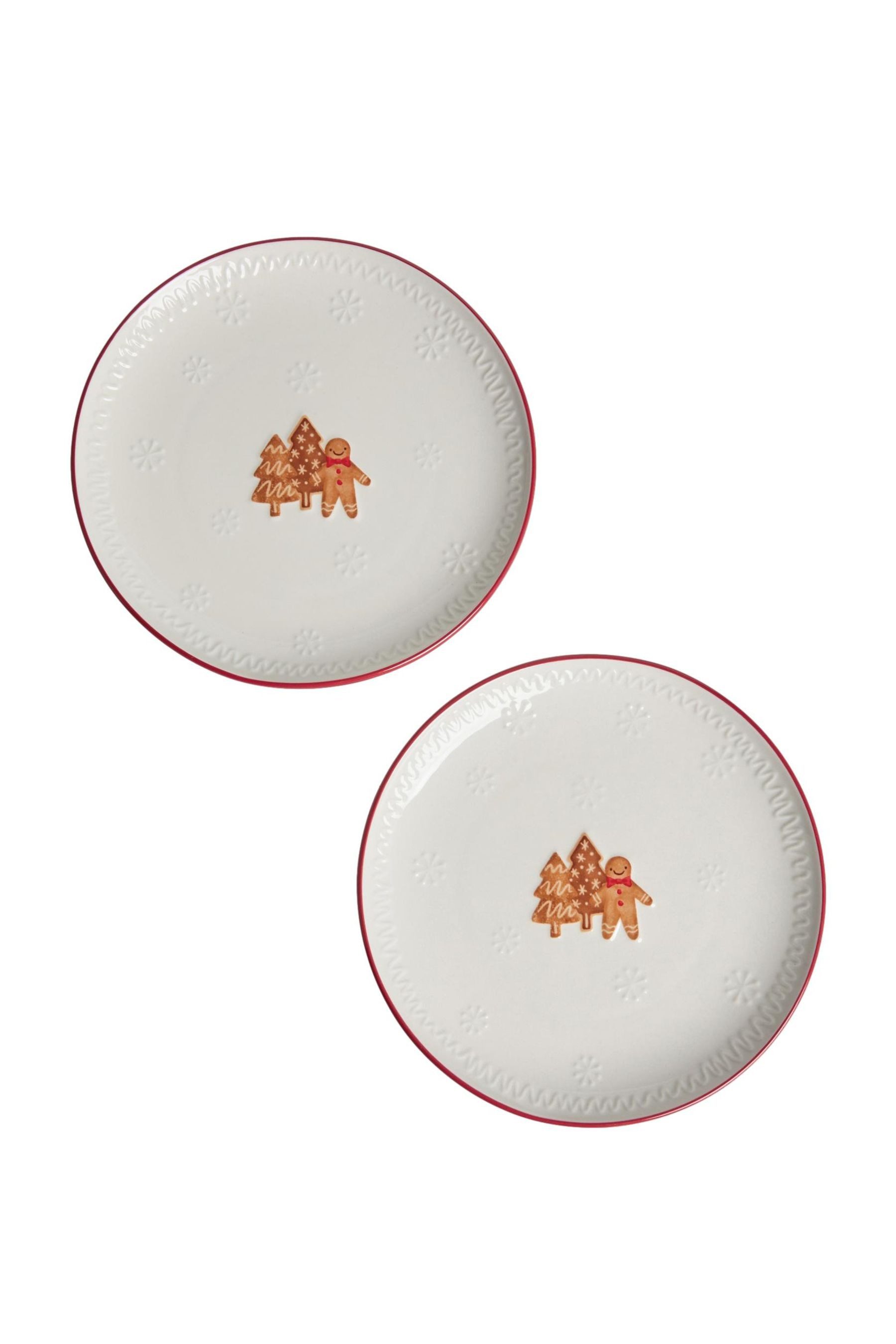 Kuchenteller Weihnachtliche Beilagenteller Lebkuchen, 2er-Set