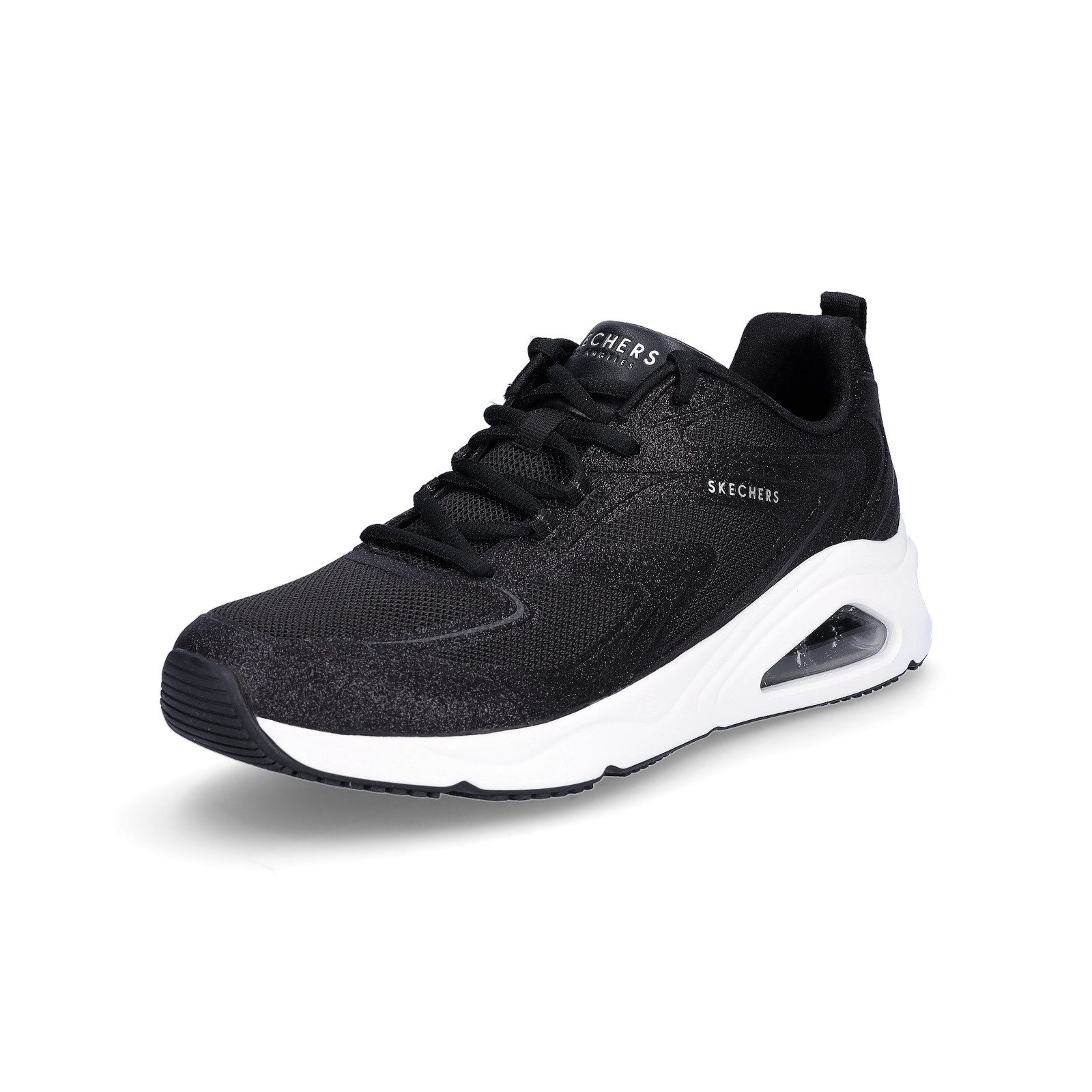 Skechers Damen Sneaker Tres-Air UNO Glit-Airy schwarz Sneaker