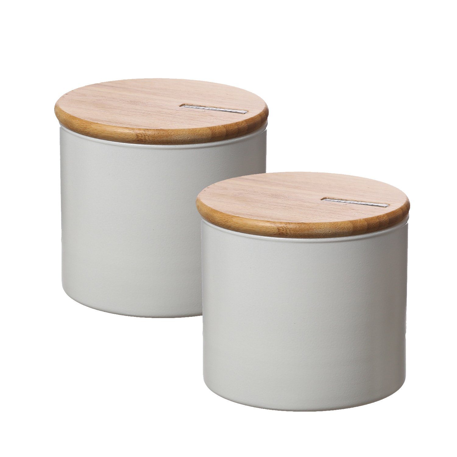 Vorratsglas Vorratsdose S 0,7l Bambusdeckel Vorratsglas Aufbewahrungsglas 2er Set