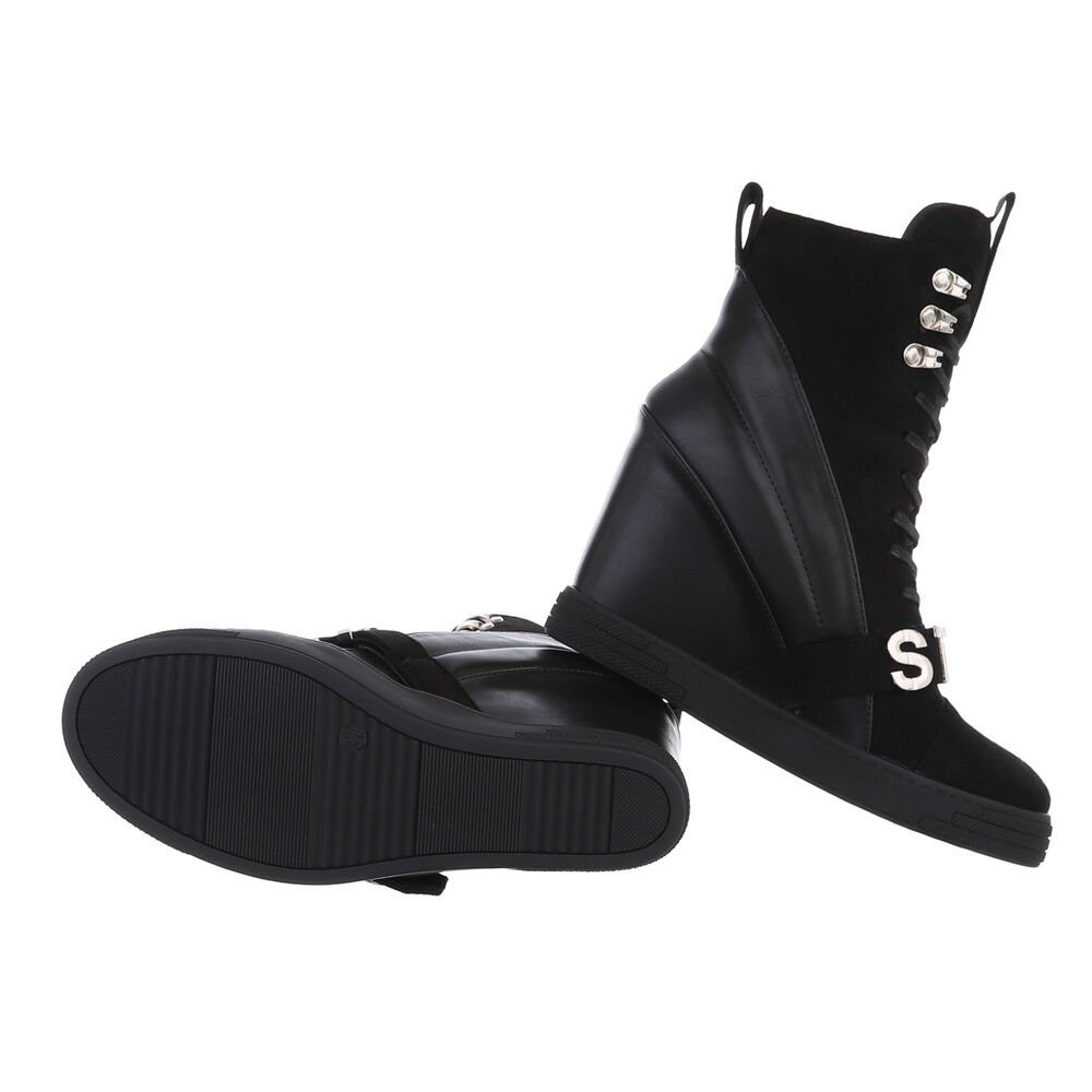 Ital-Design Damen Freizeit Schnürstiefelette (85379553) Keilabsatz/Wedge günstig online kaufen
