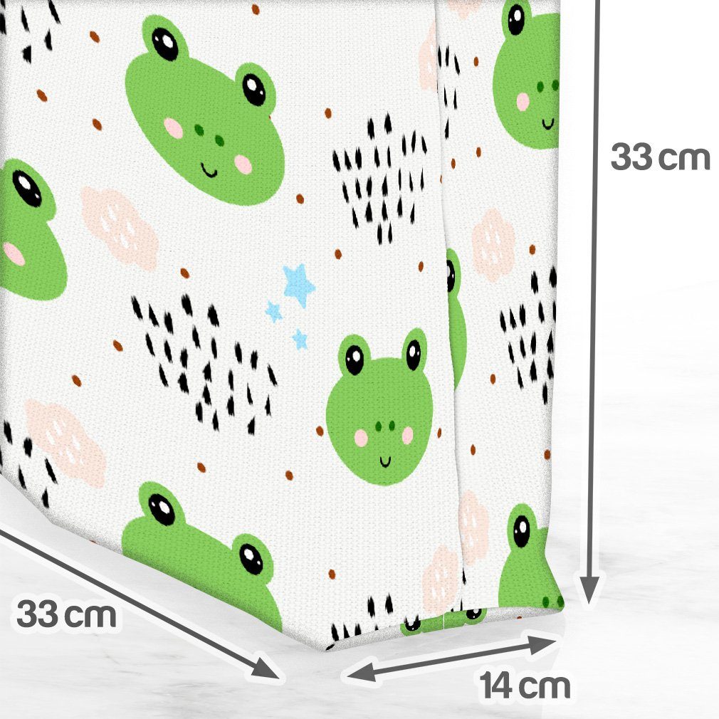 Sterne Regen Kinderzimme Frosch Frosch (1-tlg), Regen Kinder Baby Tiere Henkeltasche Sterne VOID