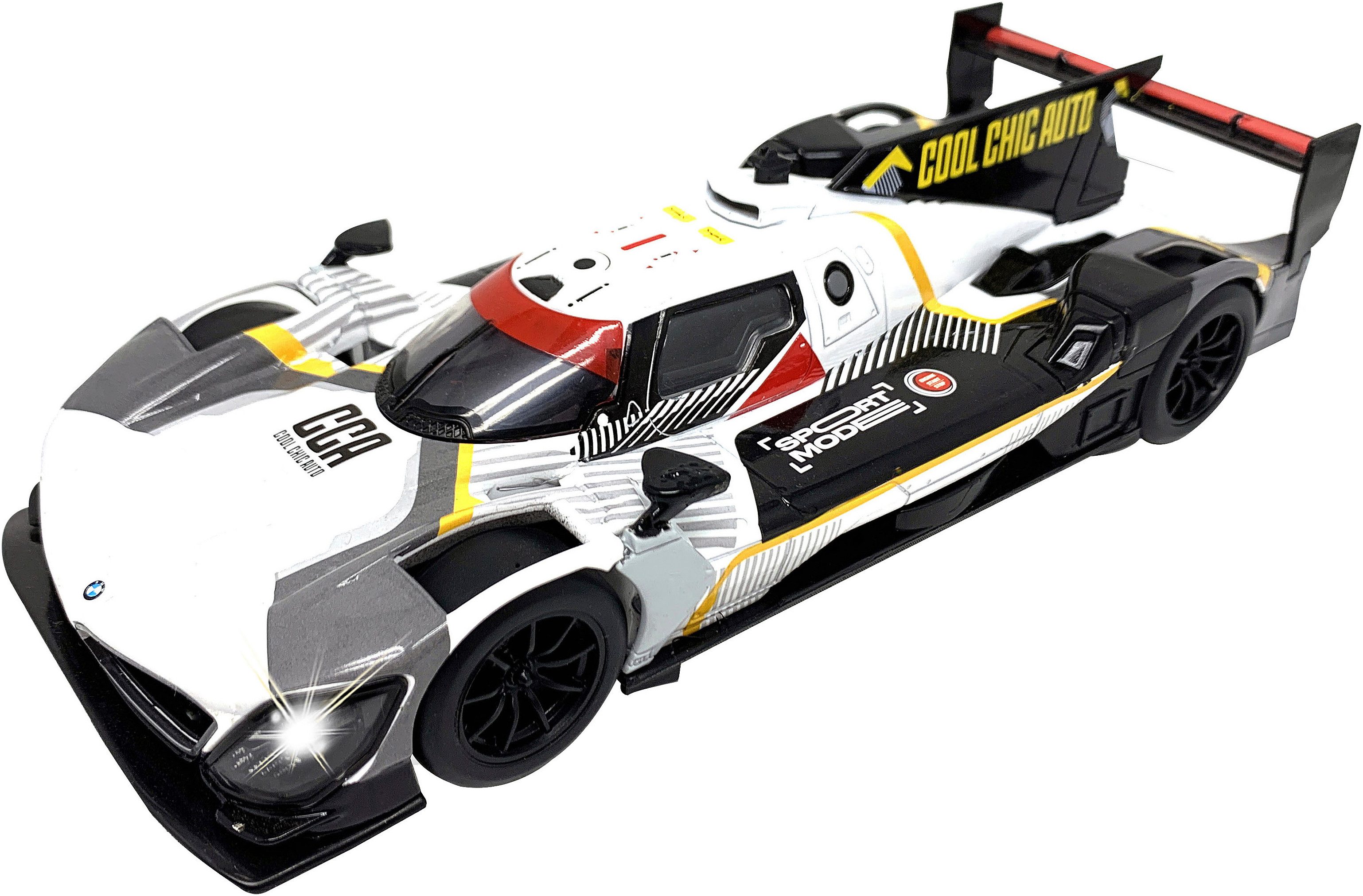 Jamara Spielzeug-Auto Diecast, BMW M Hybrid V8 inklusive Batterien, LED Licht; Maßstab 1:24