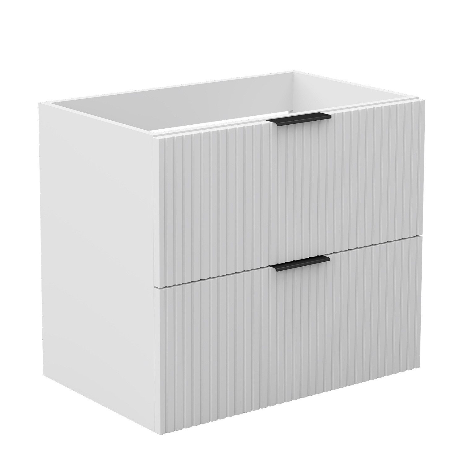 duschspa Waschtisch Waschbecken mit Unterschrank Badmöbel Set Hängeschrank, mit Griffe, 60/80/100cm