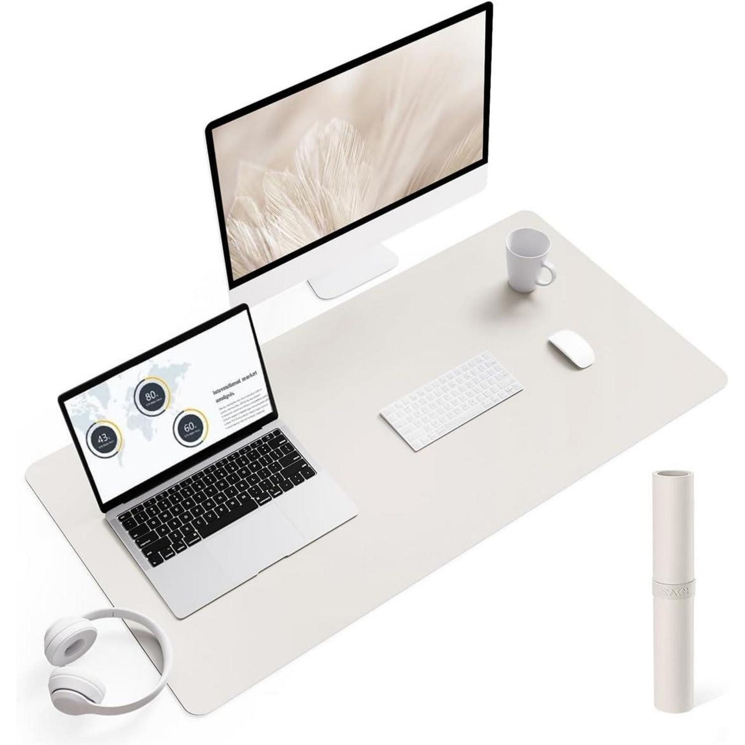 Mauspad Schreibtischunterlage Mauspad Leder Wildleder Office Mousepad Laptop