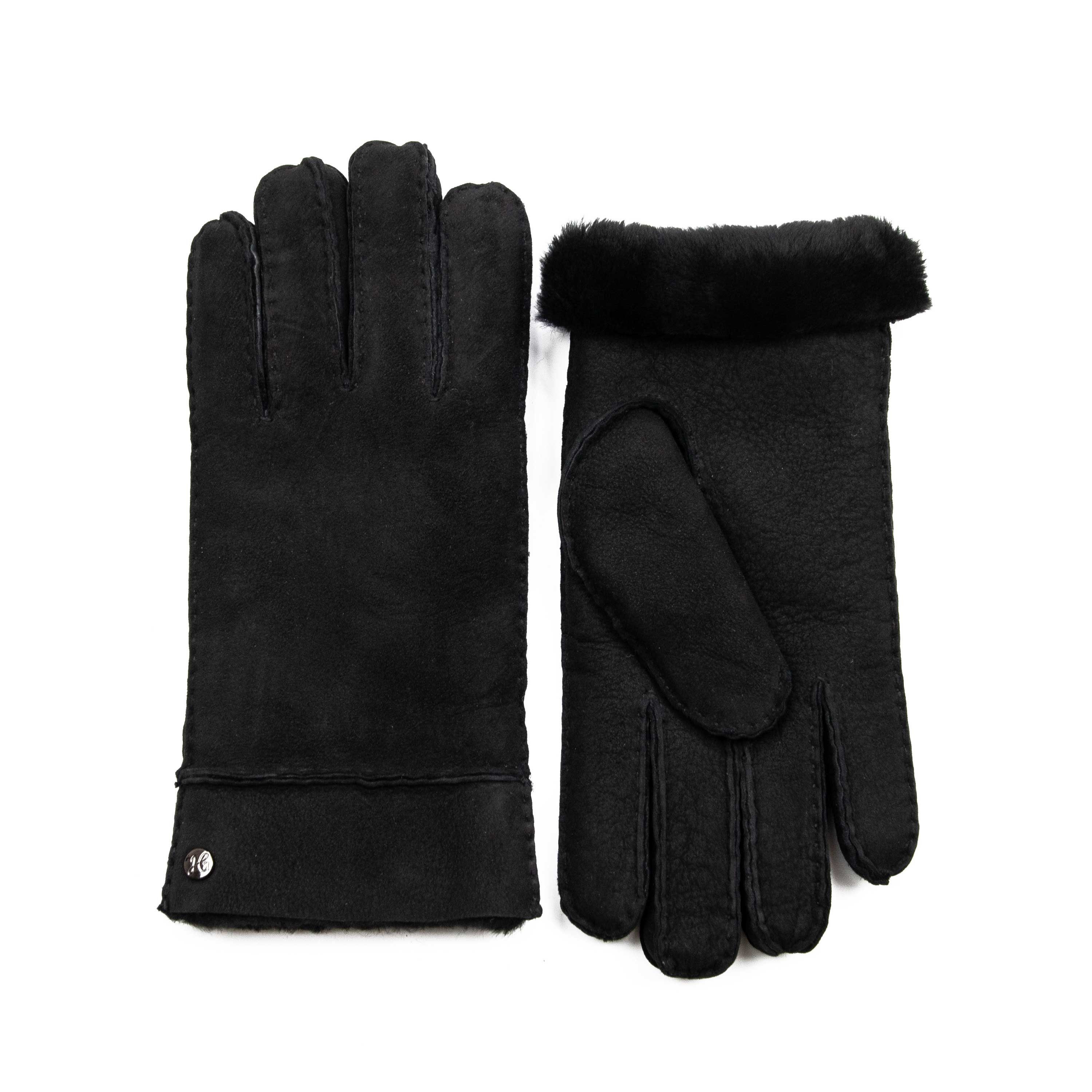 by Gewand spanischem Lederhandschuhe aus Lammfell-Handschuhe EVA Schwarz - Merino-Lammfell Weikert Hand