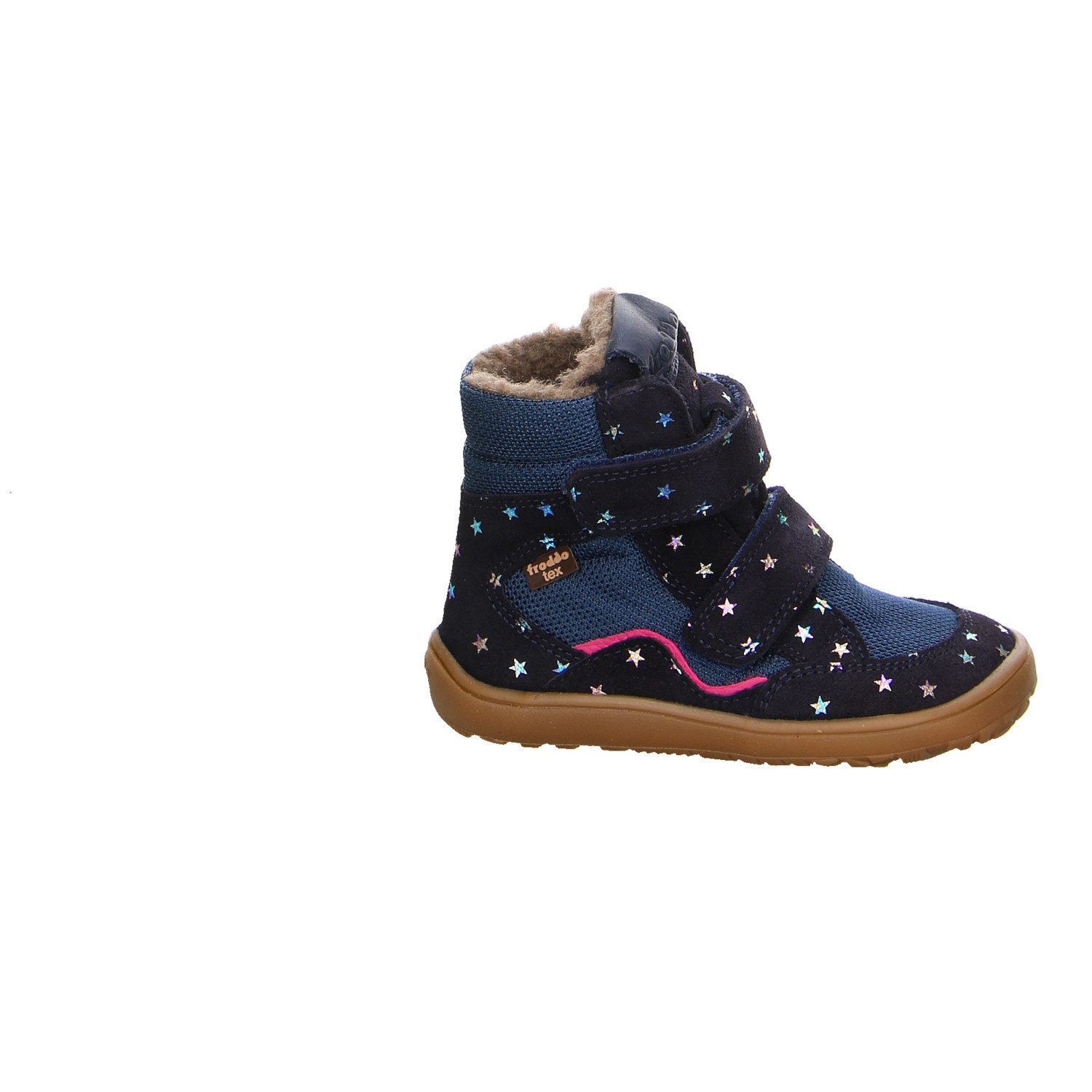 froddo® Froodo Velour Klettstiefel Winter Mädchen blau Winterstiefelette