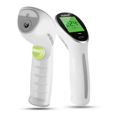 pulox Infrarot-Fieberthermometer 2-in-1 Stirn- & Oberflächen-Thermometer - Weiß/Grün