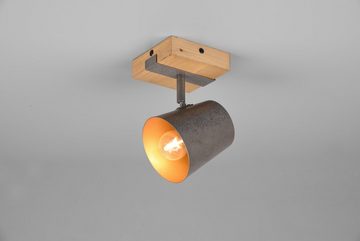 TRIO Leuchten Deckenstrahler Bell, Leuchtmittel wechselbar, ohne Leuchtmittel, Warmweiß, Spot 1-flammig zur Wand- und Deckenmontage / Leuchtmittel frei wählbar