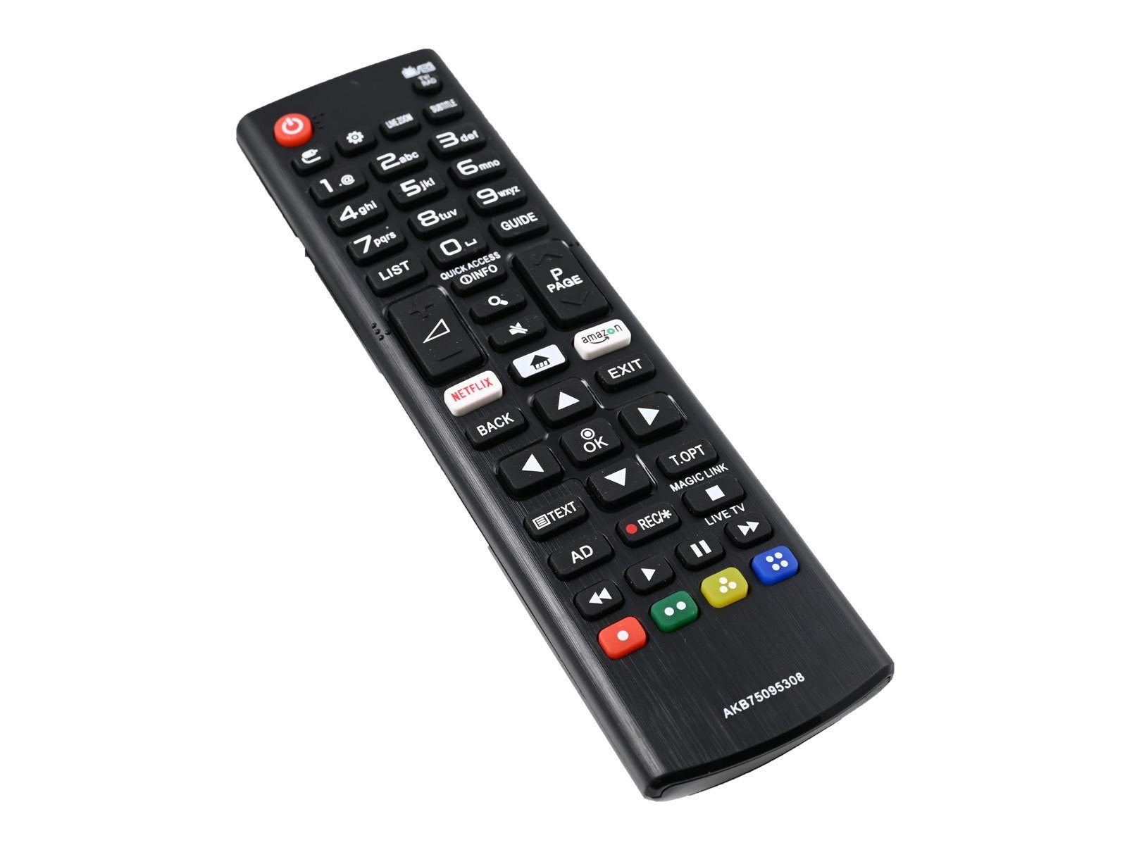 azurano Ersatz für LG AKB75095308 Universal-Smart-TV-Fernbedienung (Direkttasten für Netflix & Amazon Video)