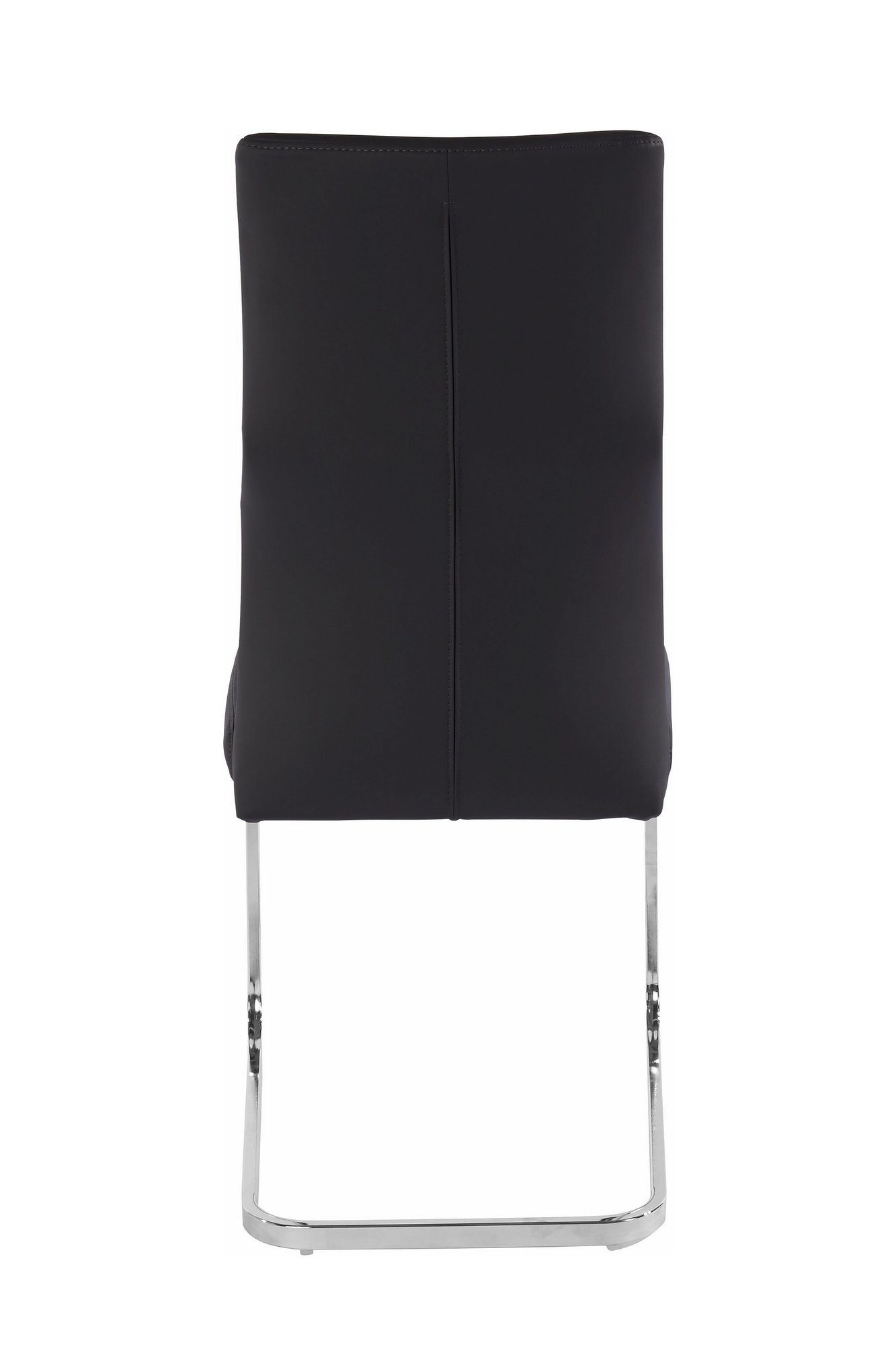 Danny mit gemütlicher grau In (2er-Set), oder Kunstlederbezug, byLIVING Esszimmerstuhl Freischwinger schwarz