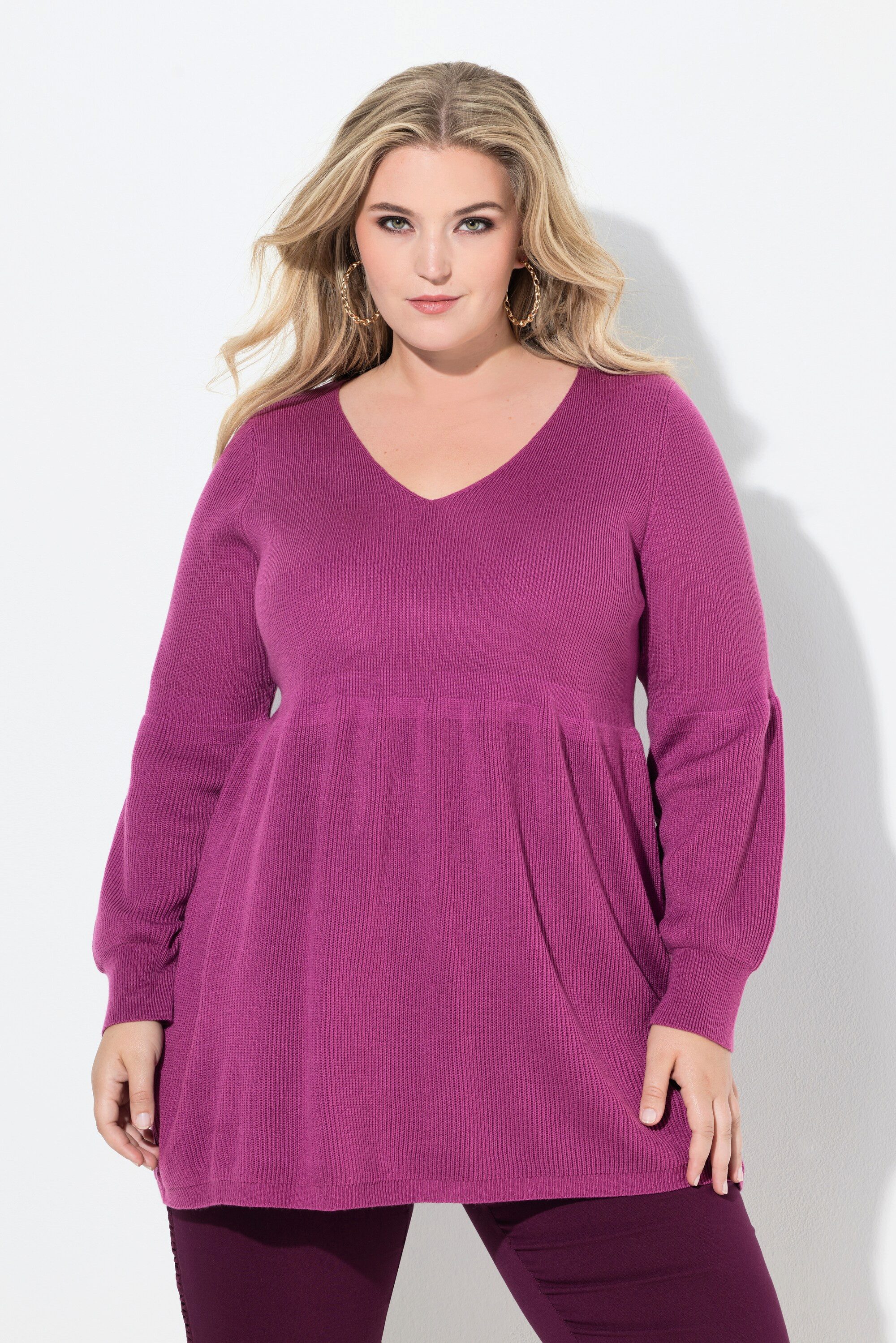 MIAMODA Strickpullover Pullover KaschmirFeel breites Schößchen günstig online kaufen