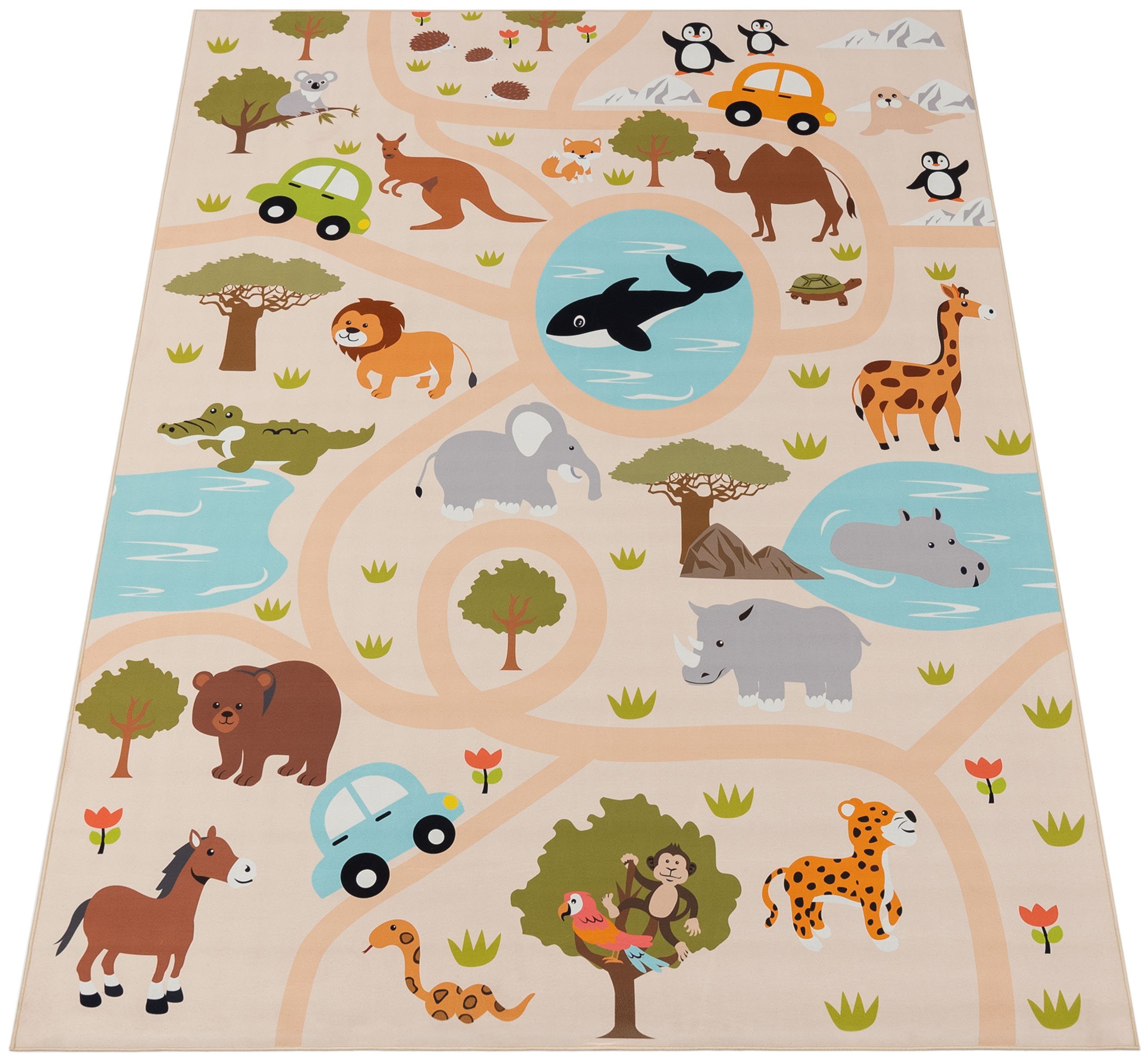 Paco Home Kinderteppich Bino 580, rechteckig, günstig online kaufen