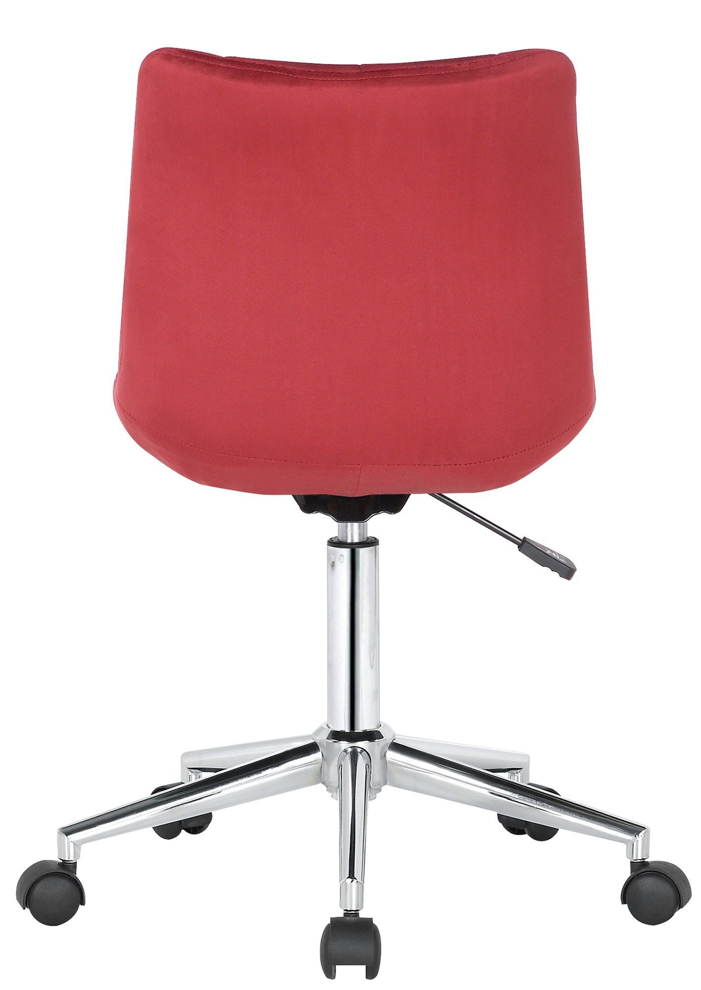 CLP Schreibtischstuhl Medford, rot Samt dreh- stufenlos & verstellbar