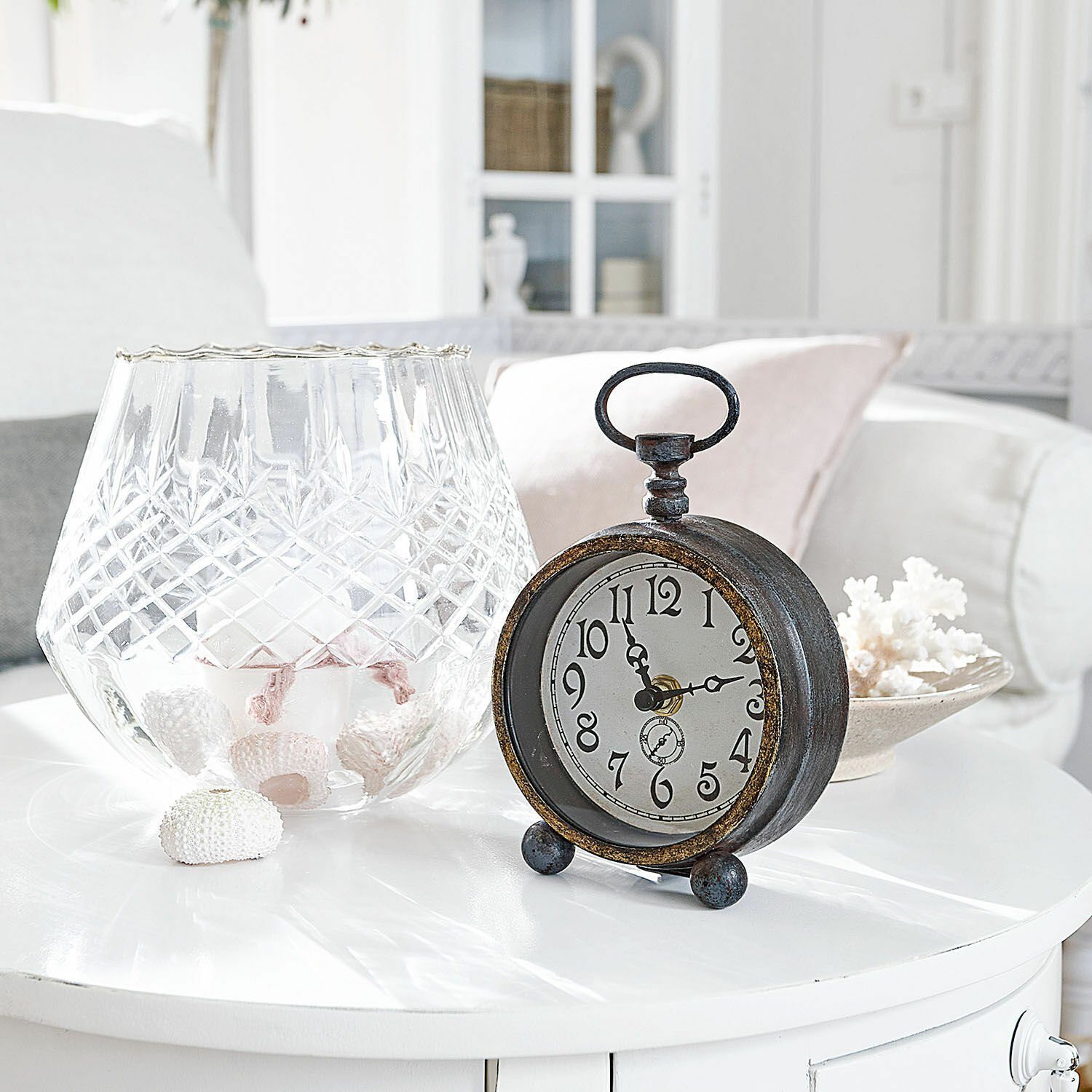 Mirabeau Wanduhr Uhr Borvin antikschwarz