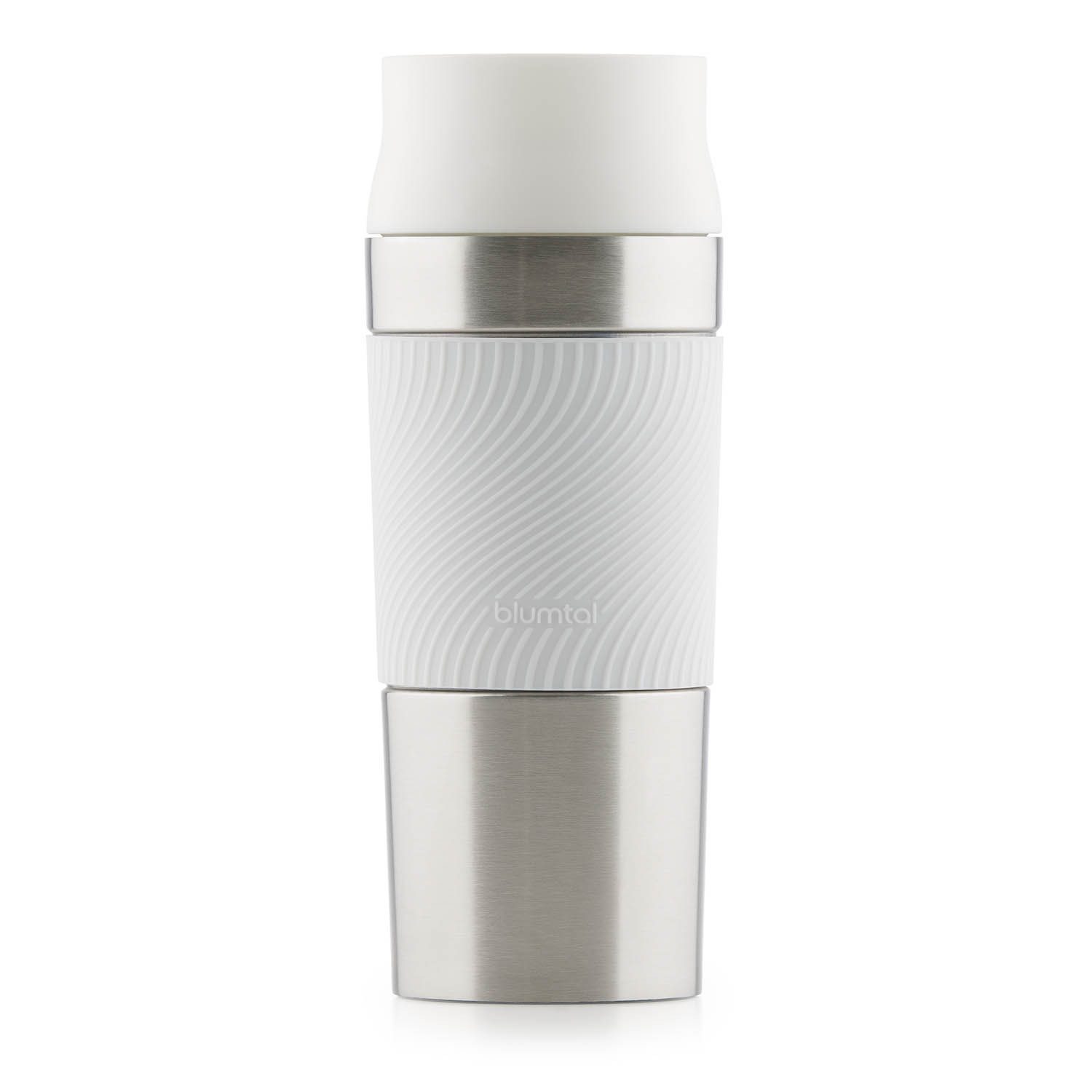 Blumtal Isolierflasche Thermobecher Classic aus Edelstahl - auslaufsicher Becher to go, hält 4h heiß/ 8h kalt, 360° Trinköffnung, Easy Quick-Press-Verschluss