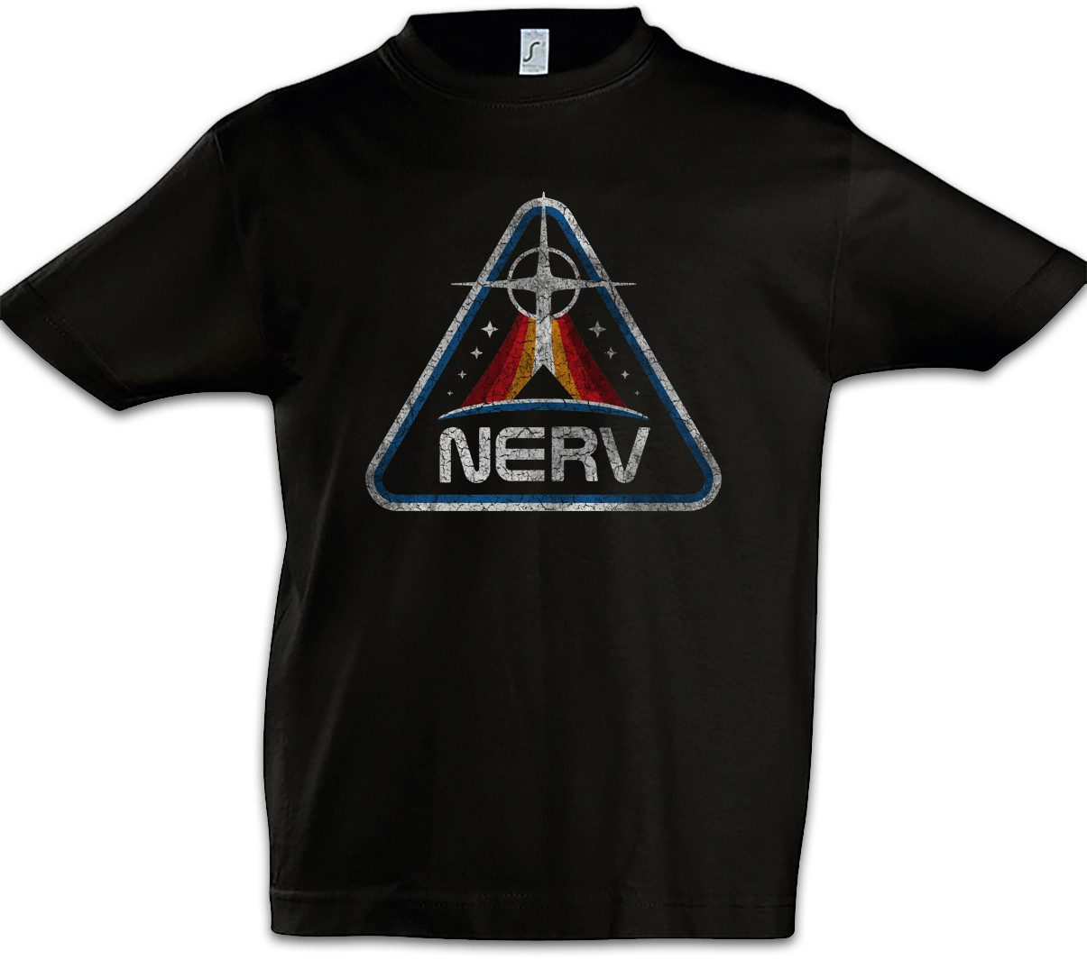 Urban Backwoods Print-Shirt Envangelion N Patch Kinder T-Shirt Genesis Symbol Uniform Evangelion (1-tlg) Gendo Nerv Patch Insignia