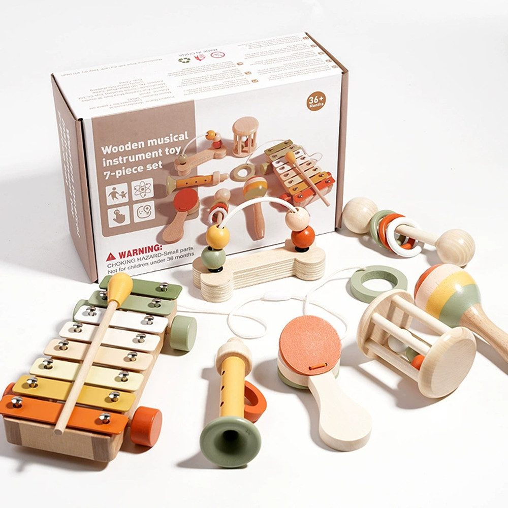 CLTYQ Spielzeug-Musikinstrument Montessori Baby Spielzeug ab 3+ Jahre,holz günstig online kaufen