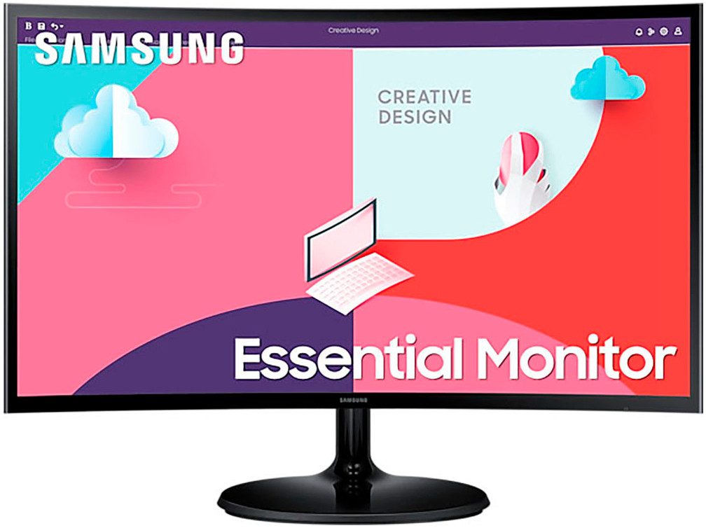 Samsung S27C360EAU LED-Monitor (69 cm/27 ", 1920 x 1080 px, Full HD, 4 ms Reaktionszeit, 75 Hz, IPS-LED)