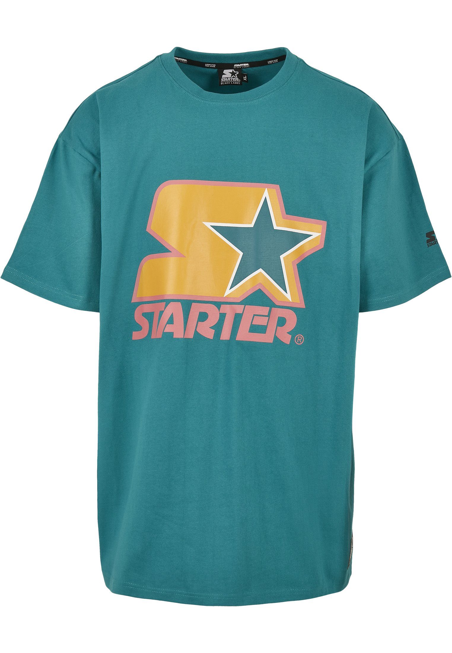 Starter Tee Logo Starter Colored T-Shirt (1-tlg) green/yellow/rose Herren