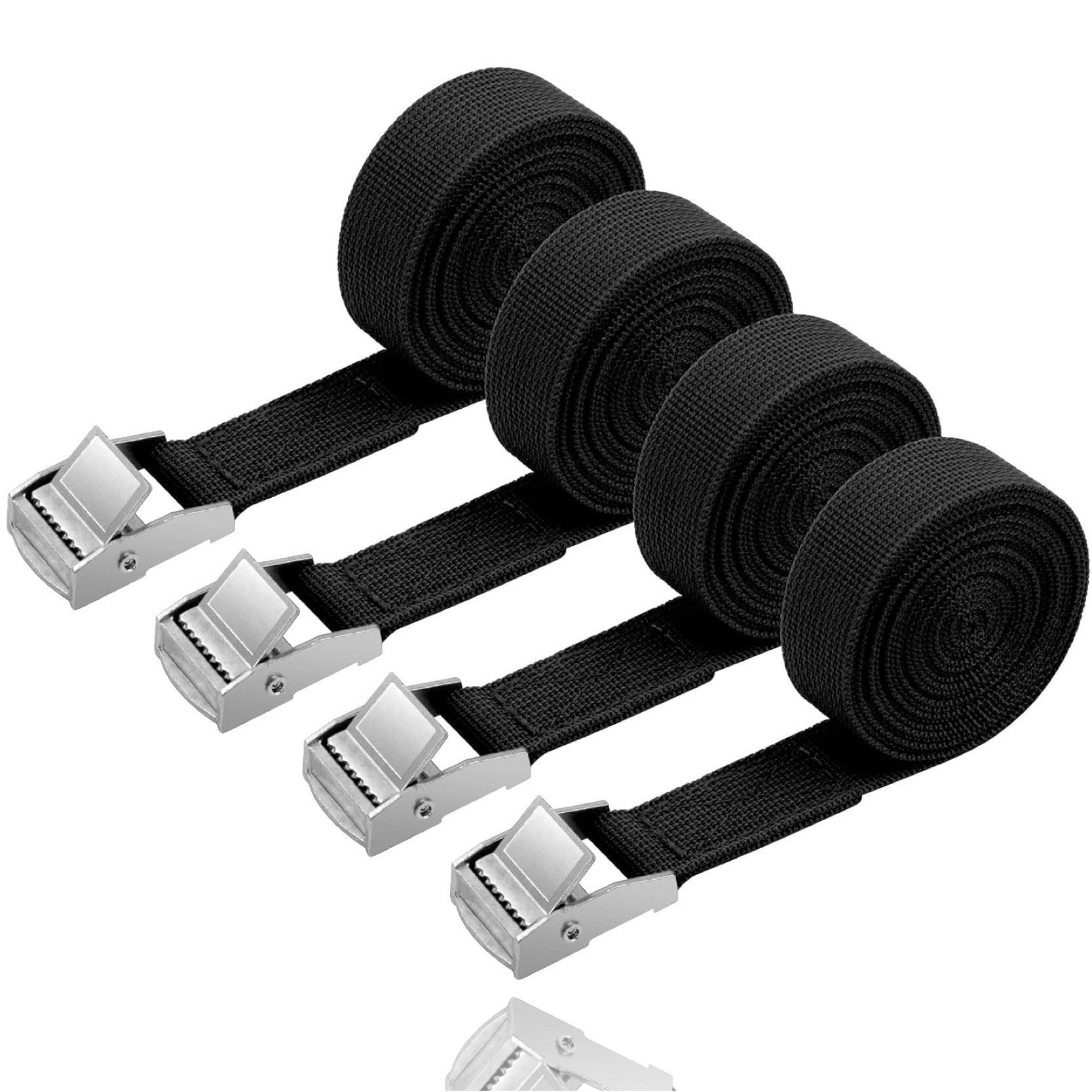 toolmate® Zurrgurt 5x Zurrgurte 250 cm mit Klemmschloss Befestigungsgurt Spanngurt (Packung, 5-St., 5x Zurrgurt) mit Metallösen / hohe Zugkraft / fester Halt
