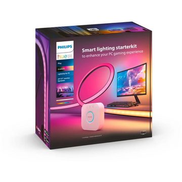 Philips Hue LED Stripe White & Color Ambiance Lightstrip Play Gradient PC 24-27 in Schwarz, 1-flammig, LED Streifen