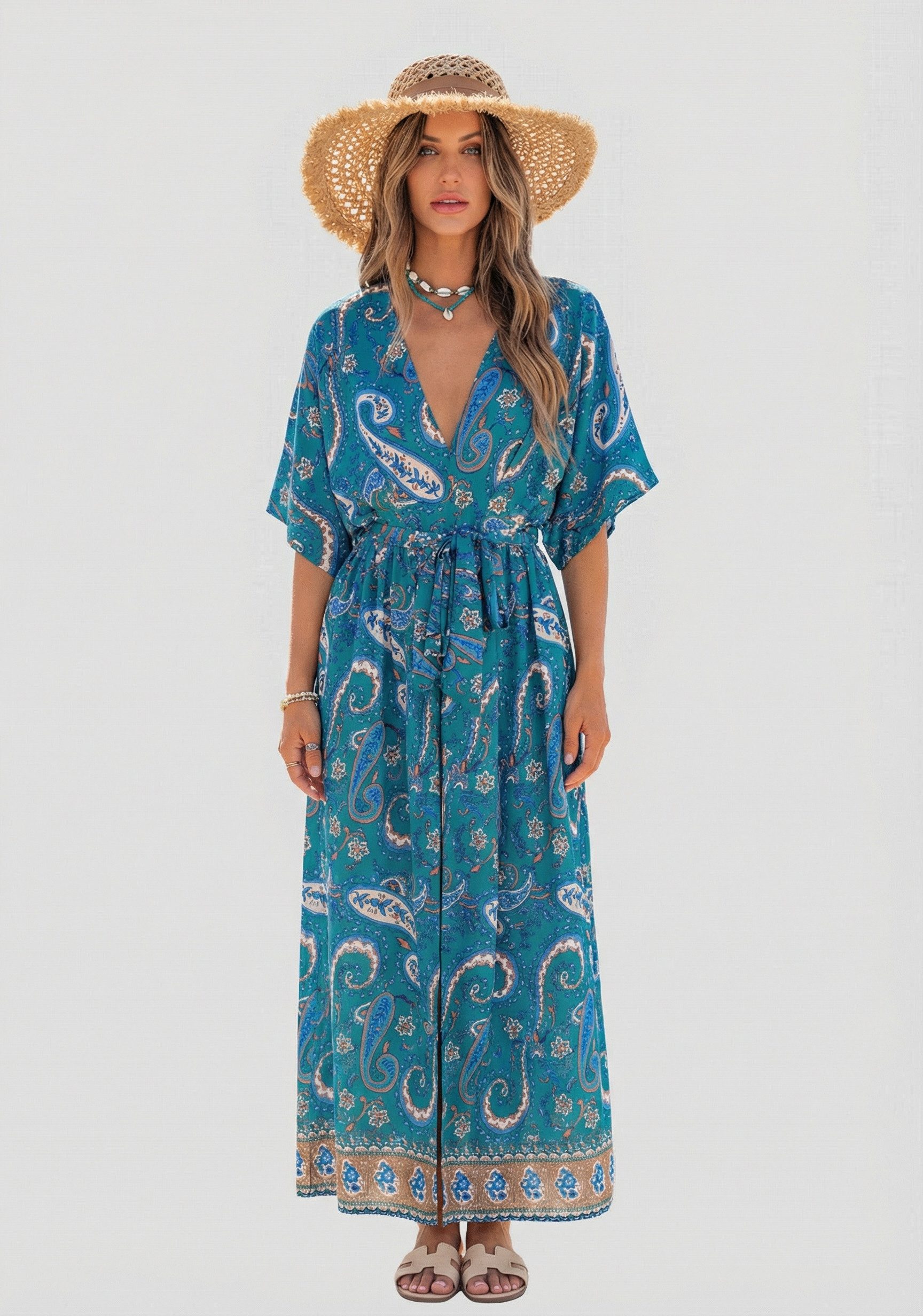 Cupshe Strandkleid Badeanzug mit geteiltem Strand-Maxi günstig online kaufen