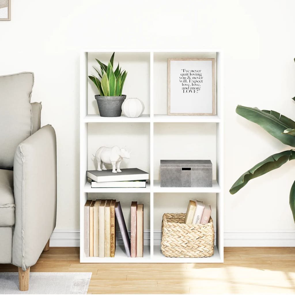 vidaXL Bücherregal Raumteiler-Bücherregal Weiß 69,5x29x103,5 cm günstig online kaufen