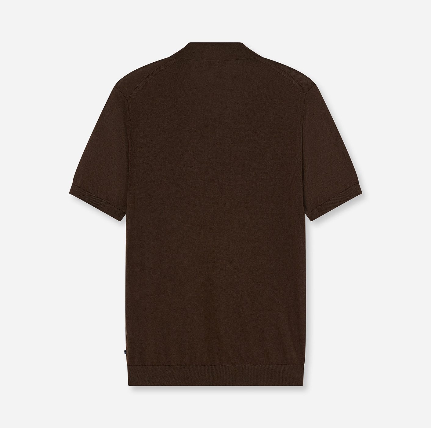 OLYMP Poloshirt Strick Casual mit geripptem Kragen, unifarben – Bild 4 von 4