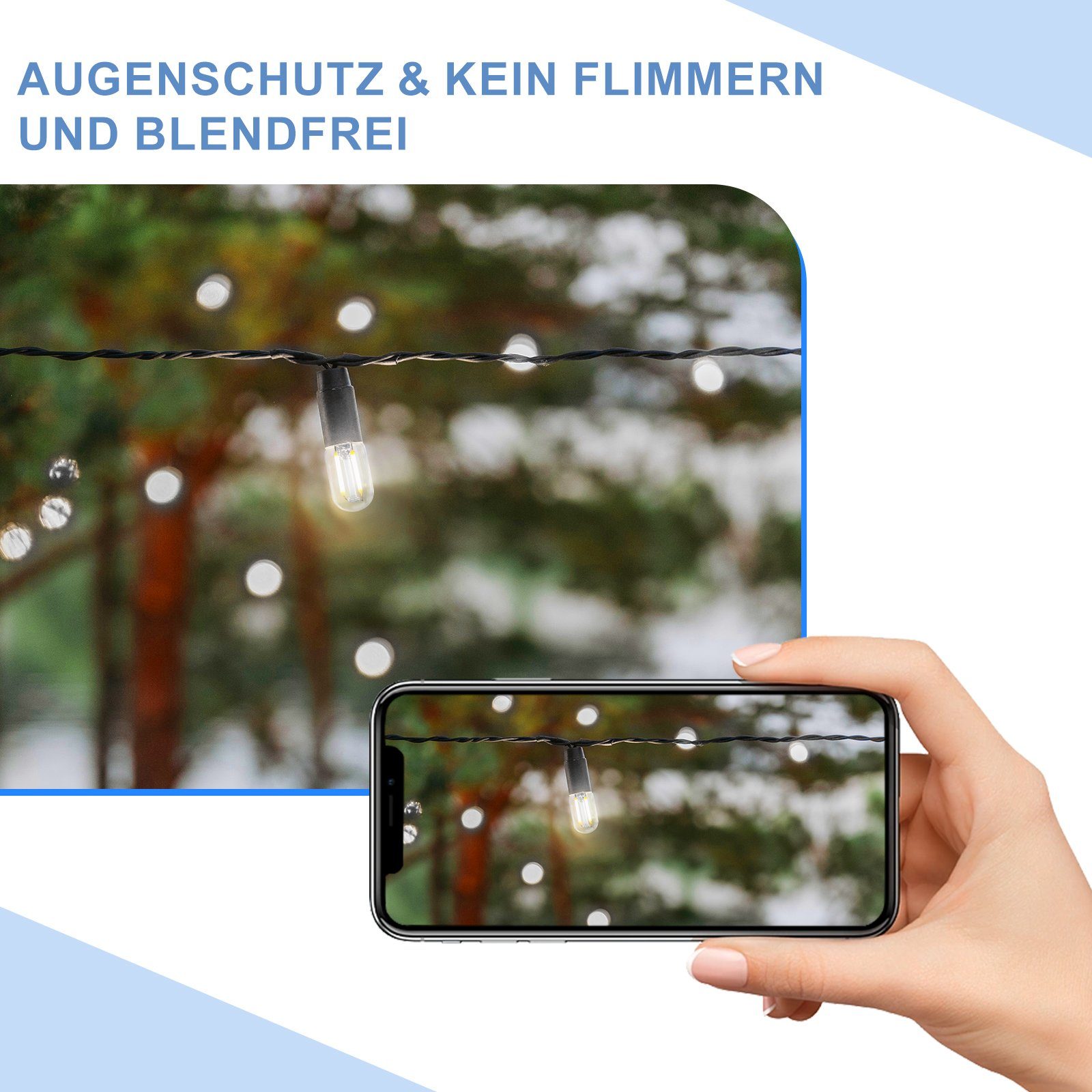ZMH LED-Leuchtmittel E14 LED Vintage Glühbirnen - T22 LED Leuchtmittel für Flur, 4 St., Kaltweiß, Nicht Dimmbar – Bild 5 von 5