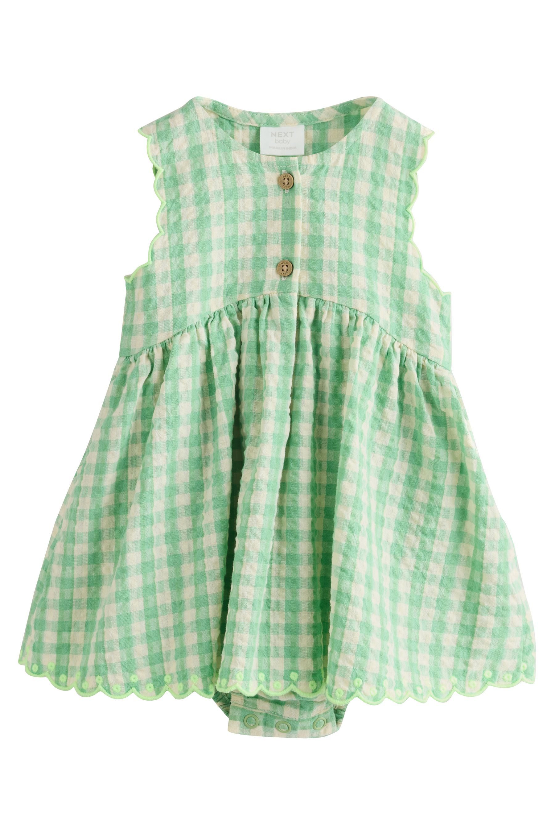 Next Blusenkleid Baby-Kleid mit integriertem Bodysuit (1-tlg)