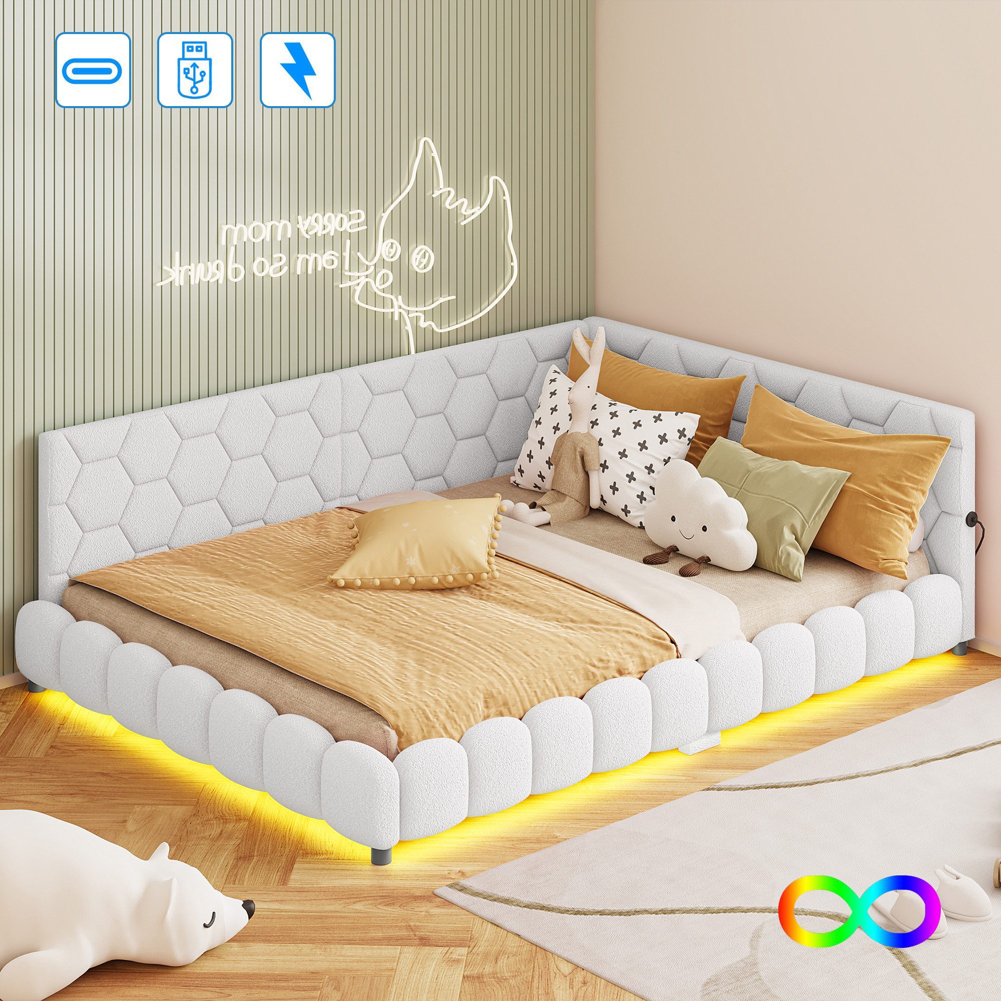 Gdood Polsterbett Doppelbett Daybett Tagesbett (1 günstig online kaufen