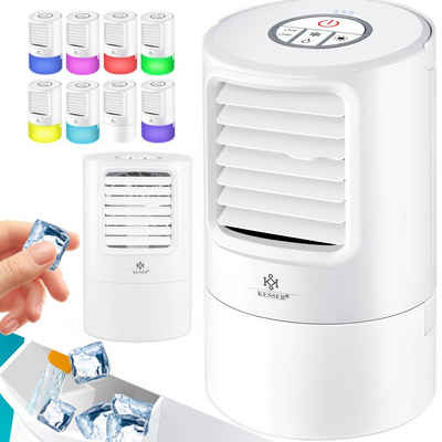 KESSER Luftreiniger, 4in1 Mobile Klimaanlage Mini Klimagerät mit Farben LED