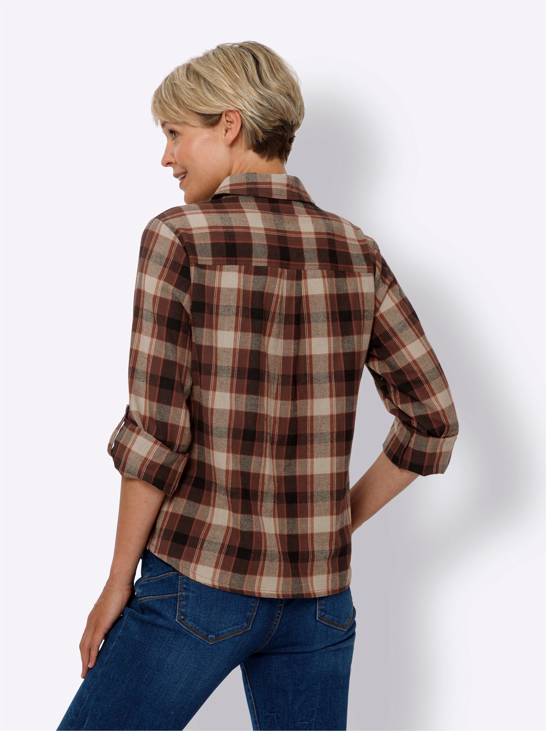 Sieh an! Klassische Bluse Schlupfbluse günstig online kaufen