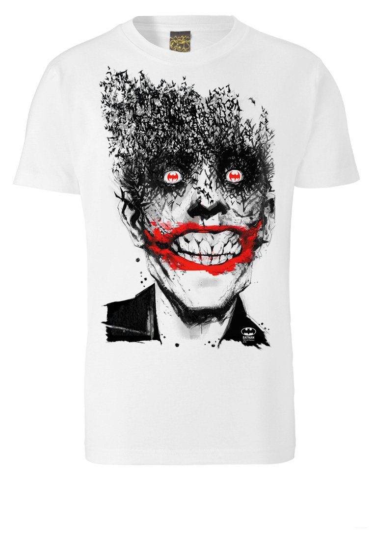 Bats - Joker DC schaurigem mit LOGOSHIRT Joker-Frontprint Batman T-Shirt