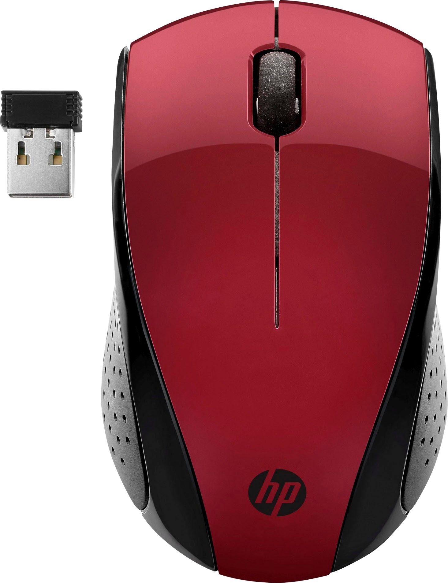 HP Wireless Mouse 220 Maus (Funk) schwarz/rot | Funkmäuse