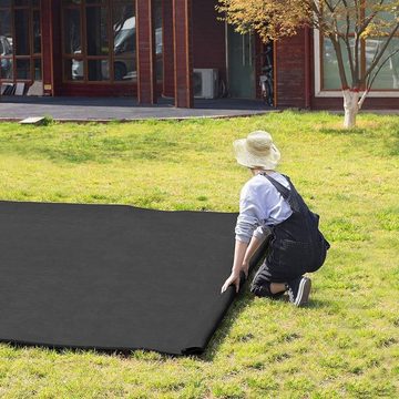 Woltu Unkrautvlies, Unkrautvlies Gartenvlies Wasserdurchlässig schwarz