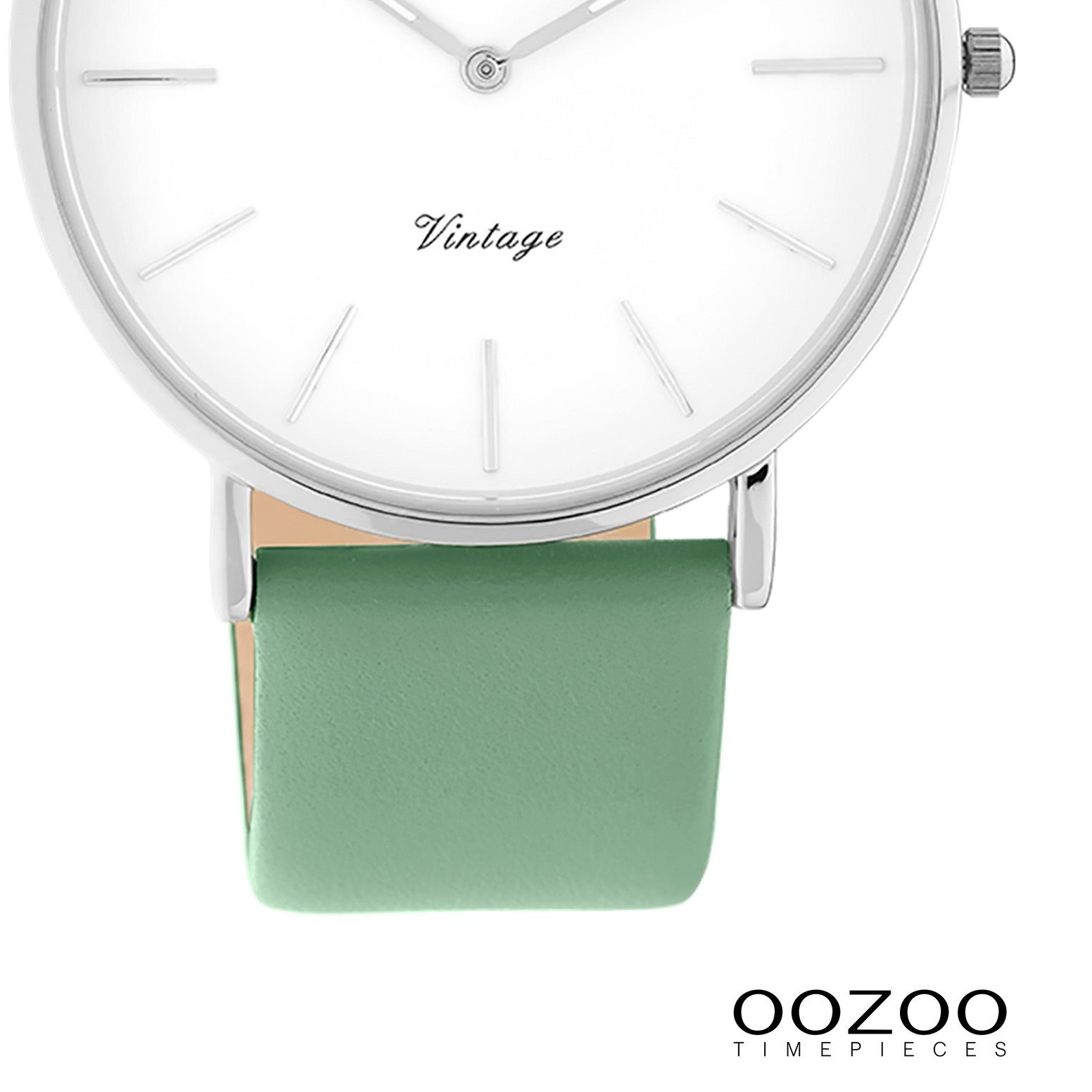 OOZOO Quarzuhr Oozoo Damen Armbanduhr Vintage Series, (Analoguhr), Damenuhr rund, groß (ca. 40mm) Lederarmband, Fashion-Style