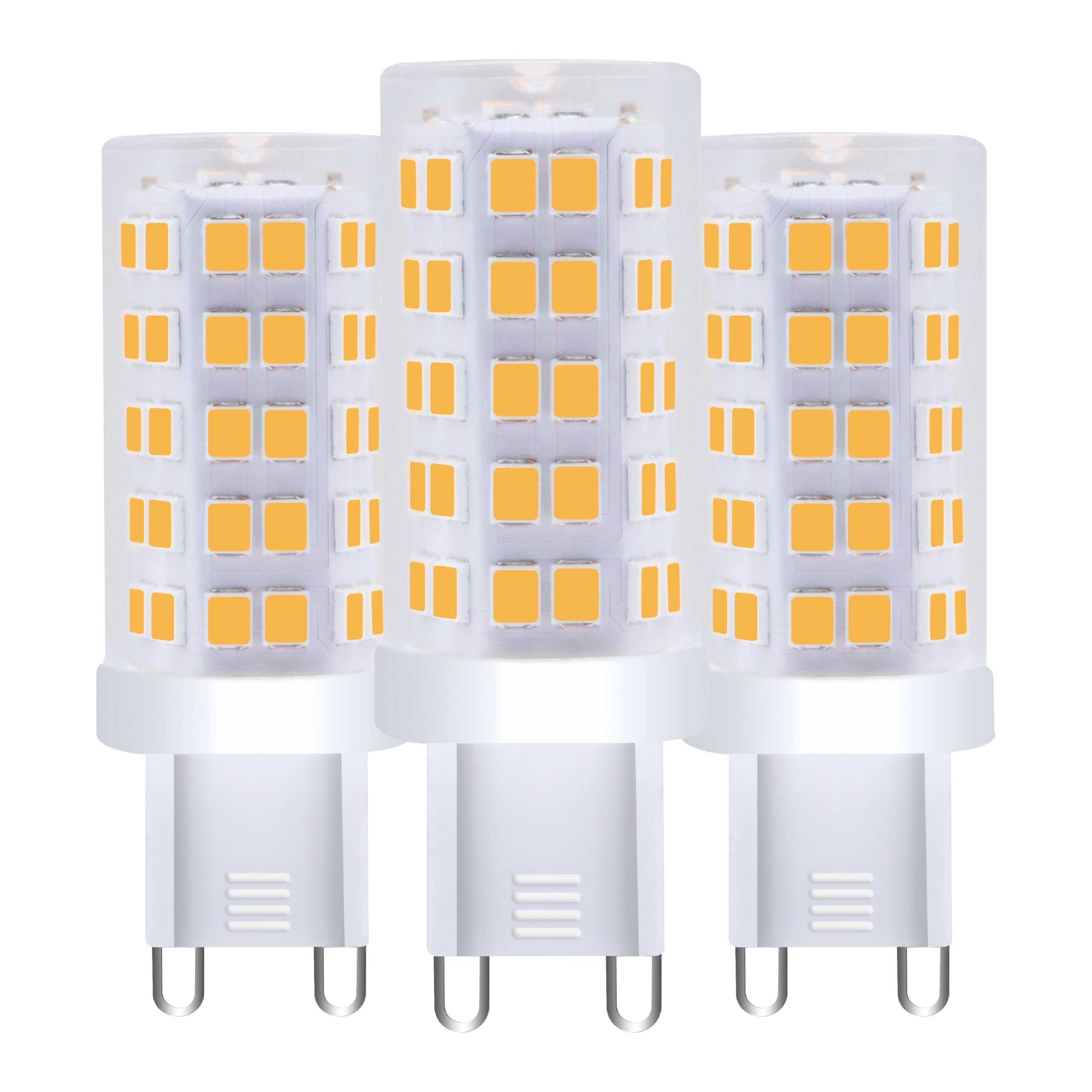 LED's light LED-Leuchtmittel 0620136 LED Kapsel, G9, G9 4.5W warmweiß Klar 3-Pack