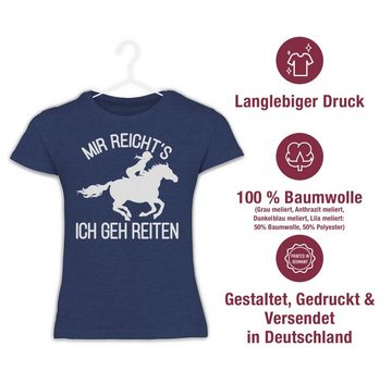 Shirtracer T-Shirt Mir reicht's ich geh Reiten Pferd