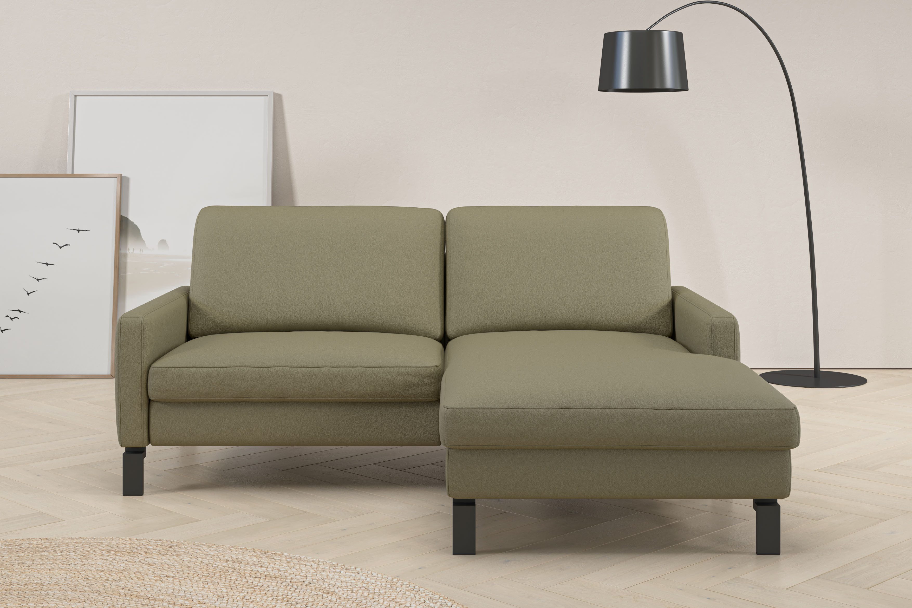 Home affaire Ecksofa Lecce, L-Form, Federkernpolsterung, Breite 194 cm, inkl. saugroboterfreundliche Höhe & schmale Armlehnen