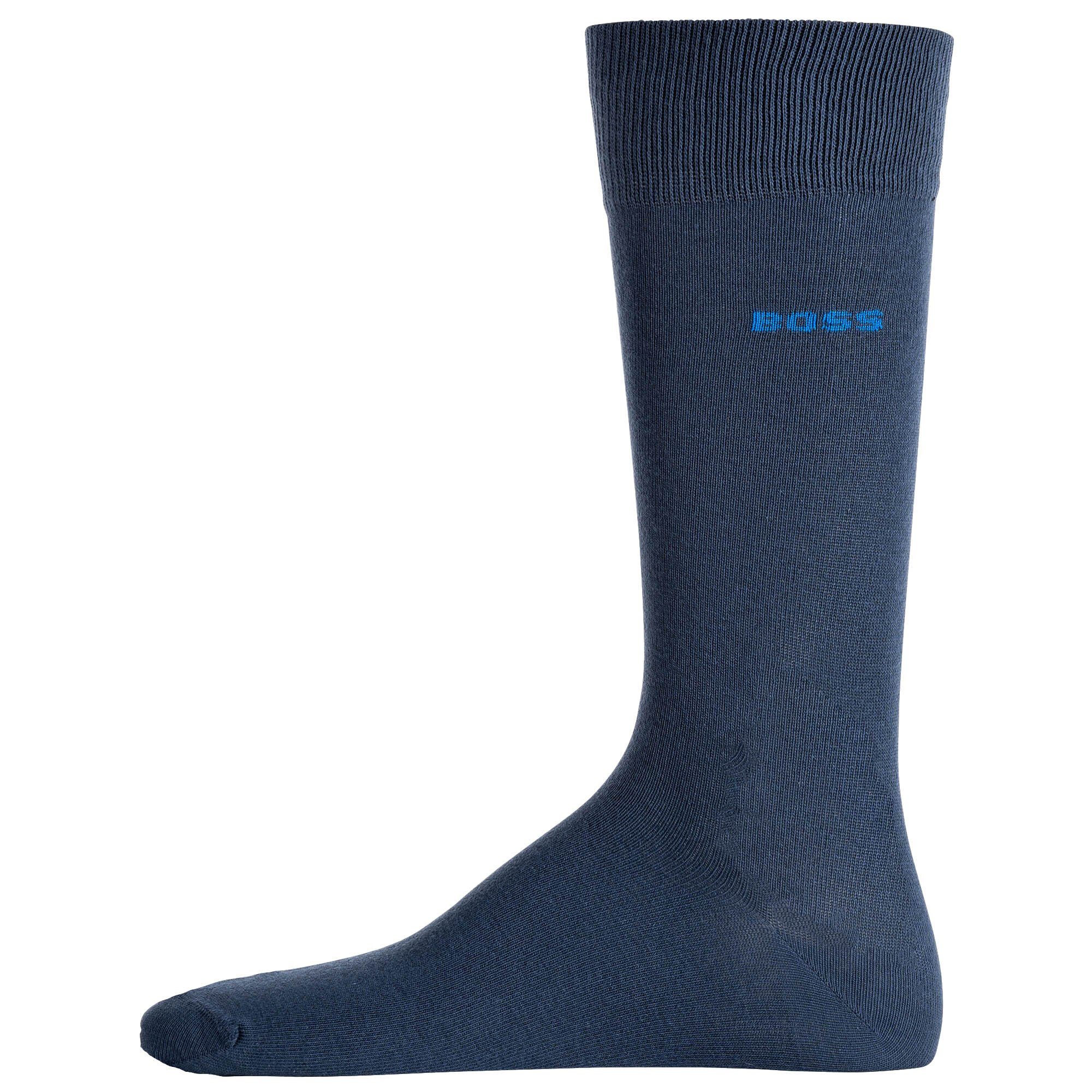 Pack 6er CC, Kurzsocken RS Finest - Blau/Hellblau/Schwarz BOSS Colors Uni Socken, Herren