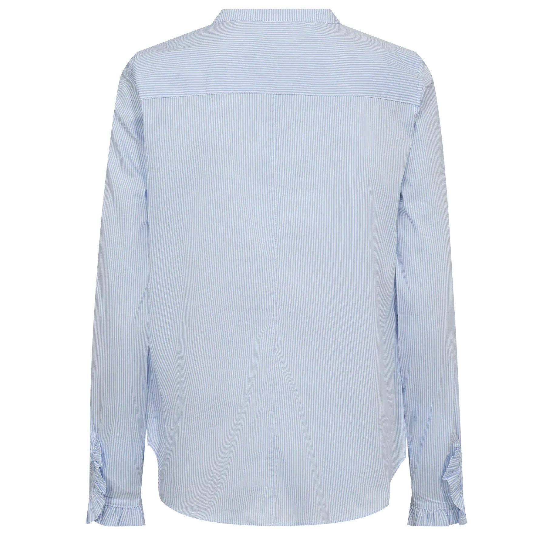 Mos Mosh Langarmbluse MOS MOSH Bluse MATTIE STRIPE mit Baumwolle - Blau
