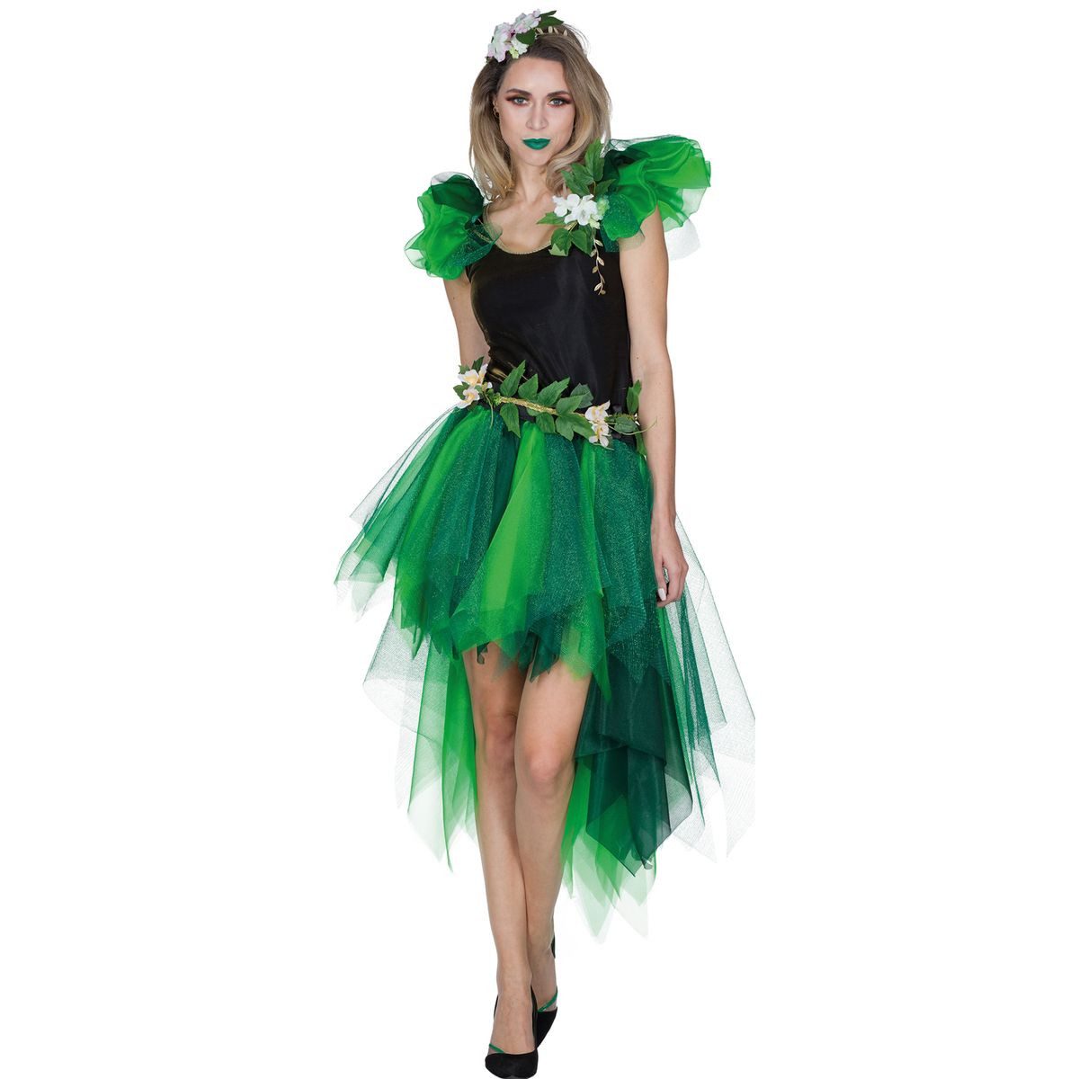 Party x People Feen-Kostüm Waldfee Grün Oberteil und Rock für Erwachsene günstig online kaufen