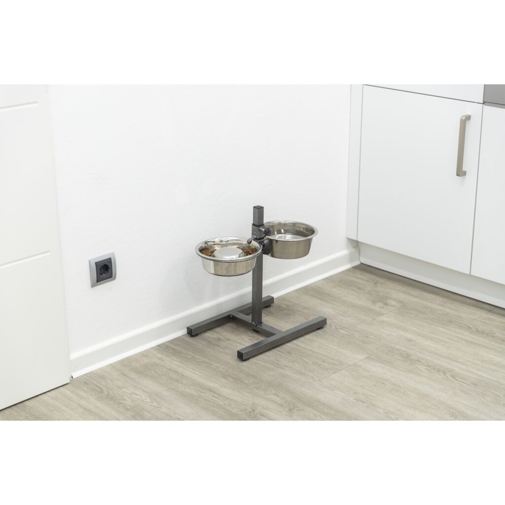 TRIXIE Napf Hundebar, Metall/Edelstahl - diverse - 2 × 1,8 l/ø 21 cm