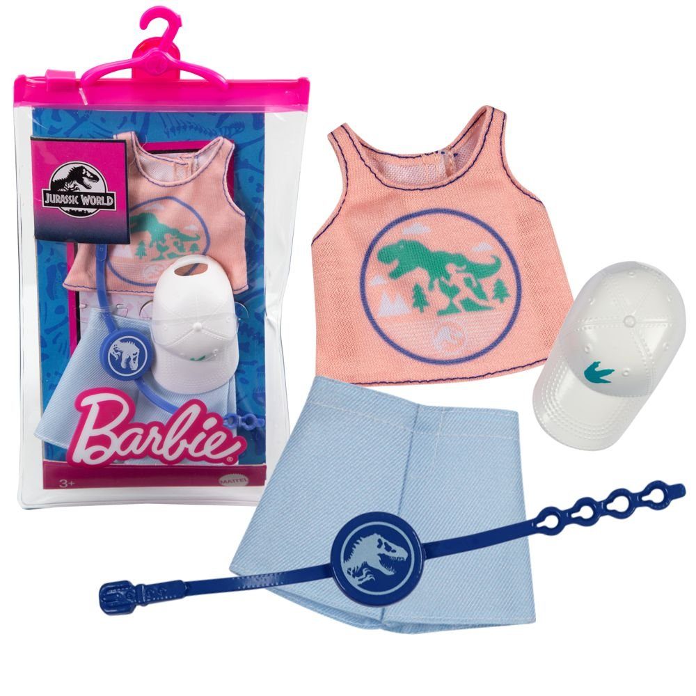 Barbie Puppenkleidung T-Rex Run Barbie Jurassic World Mattel Mode Puppen-Kleidung