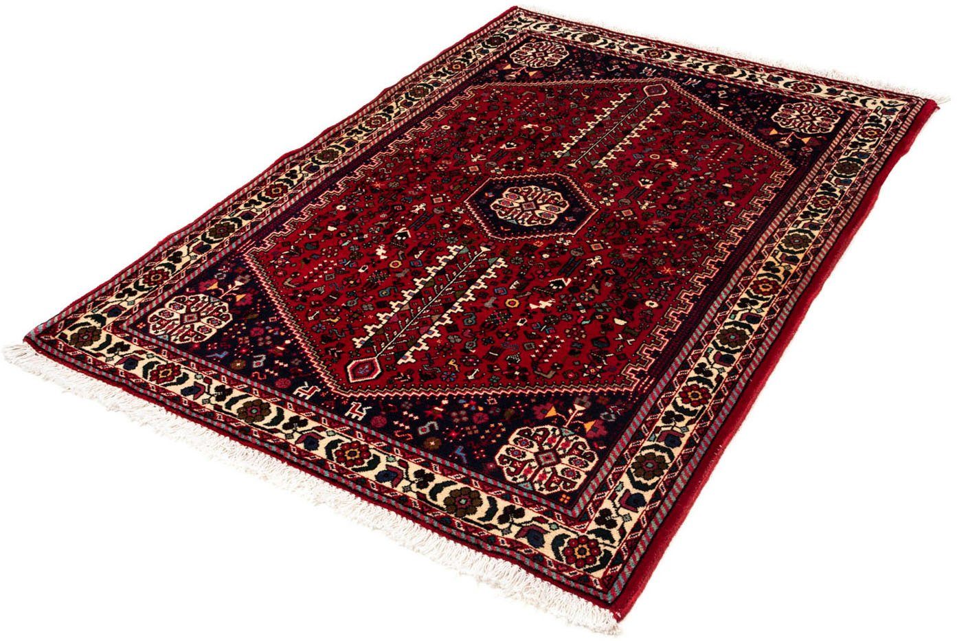 Wollteppich Abadeh Medaillon Rosso scuro 150 x 98 cm, morgenland, rechteckig, Höhe: 10 mm, Handgeknüpft